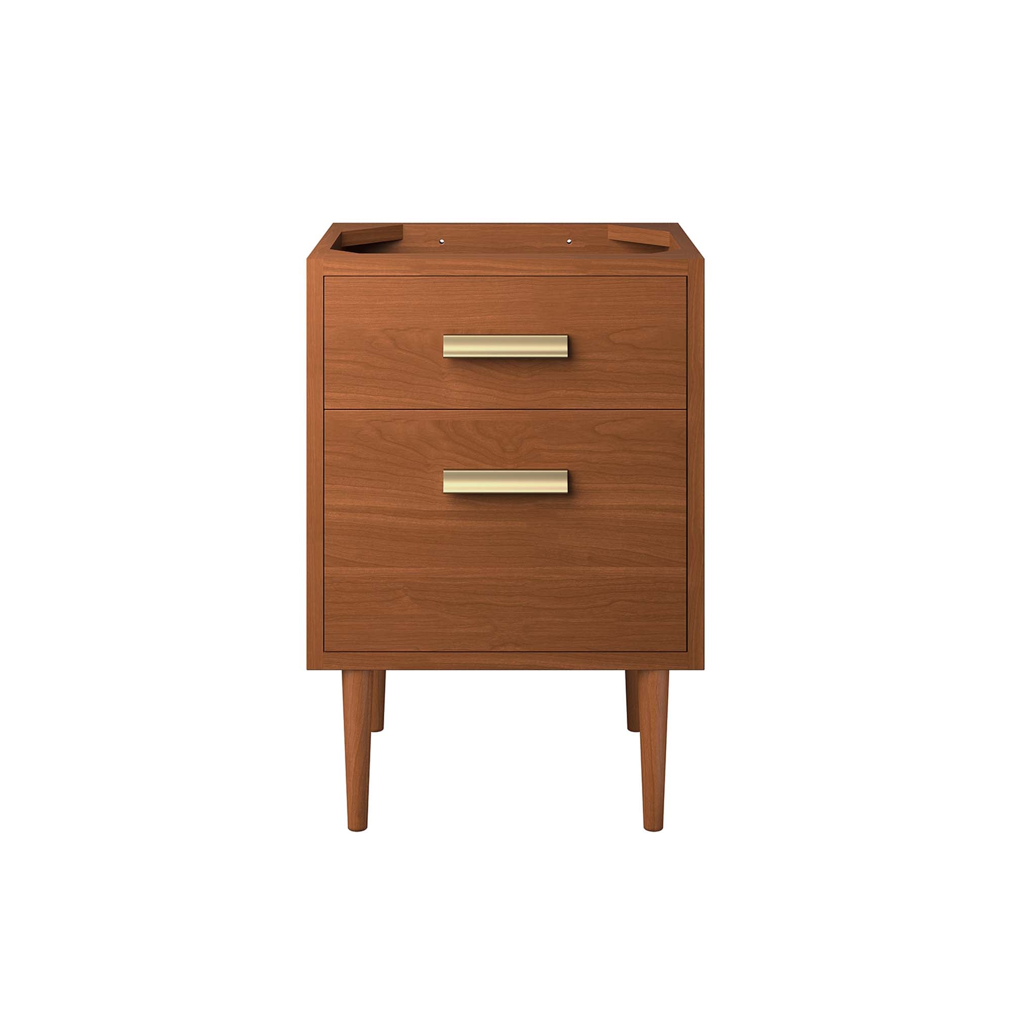 Cassia 24" Teak Wood Bathroom Vanity Cabinet (Sink Basin Not Included), Natural
