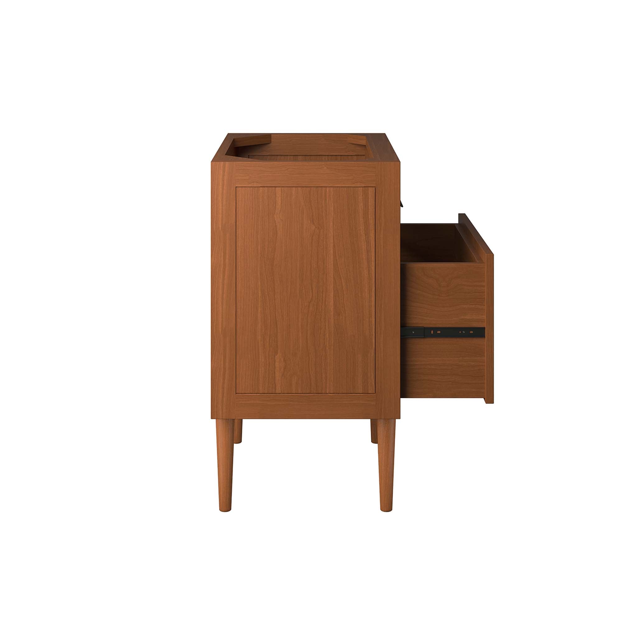 Cassia 24" Teak Wood Bathroom Vanity Cabinet (Sink Basin Not Included), Natural