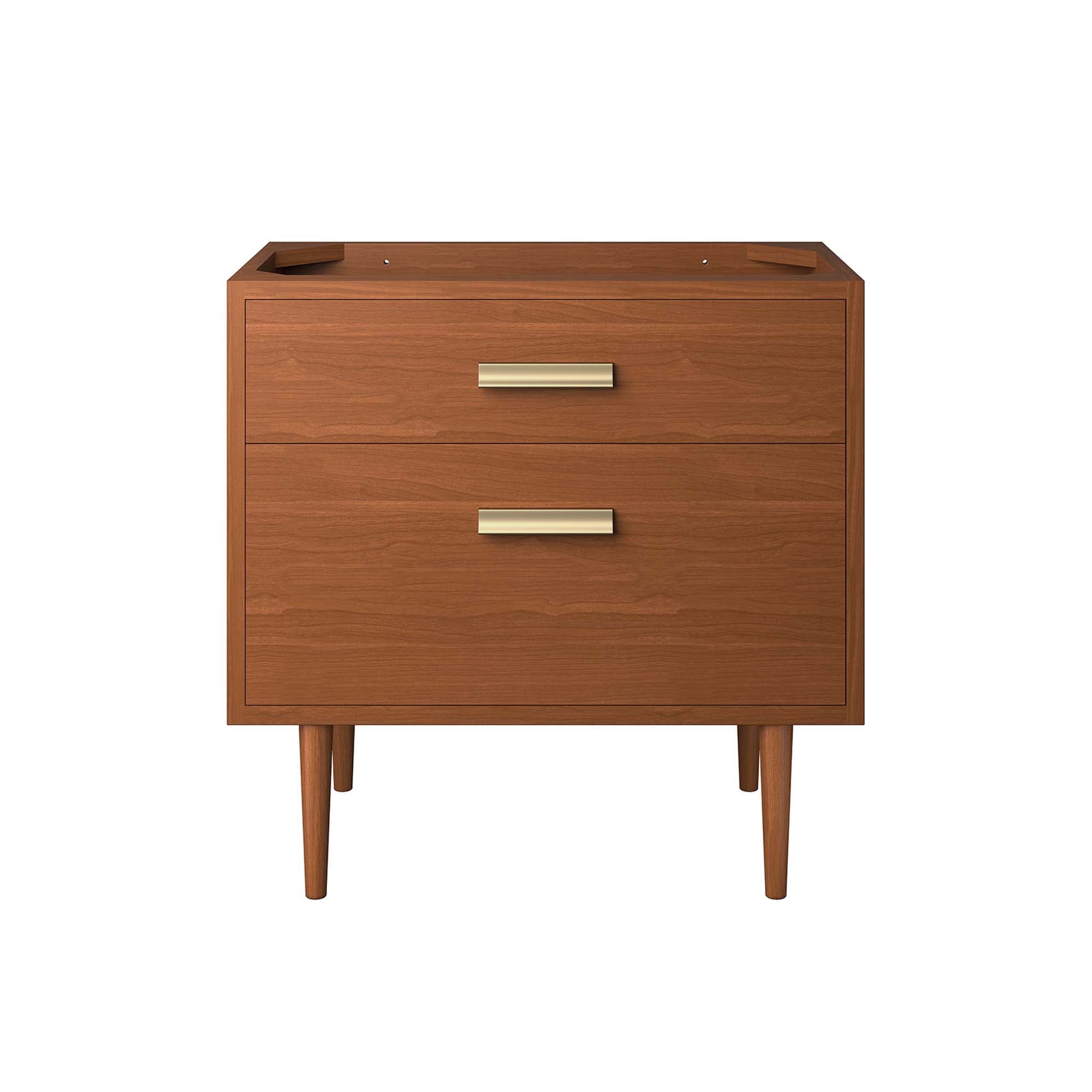 Cassia 36" Teak Wood Bathroom Vanity Cabinet (Sink Basin Not Included), Natural