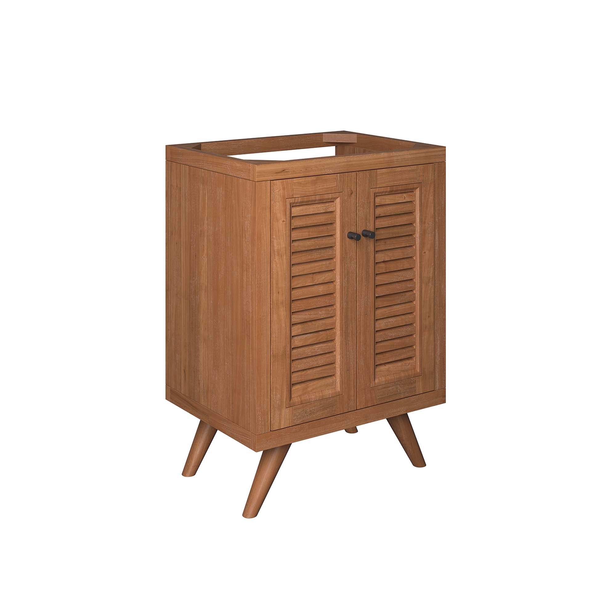 Birdie 24" Teak Wood Bathroom Vanity Cabinet (Sink Basin Not Included), Natural