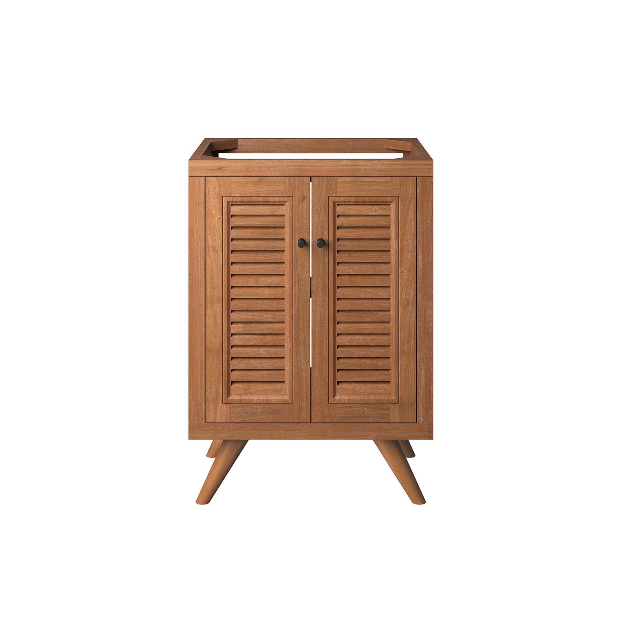 Birdie 24" Teak Wood Bathroom Vanity Cabinet (Sink Basin Not Included), Natural