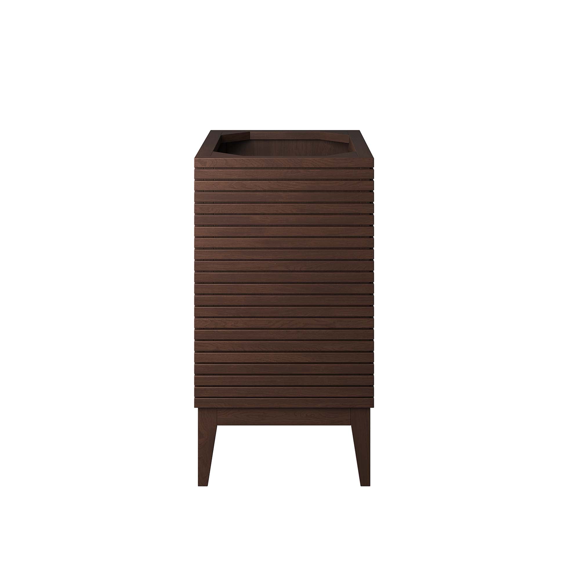 Ledger 24" Wood Bathroom Vanity Cabinet (Sink Basin Not Included), Walnut