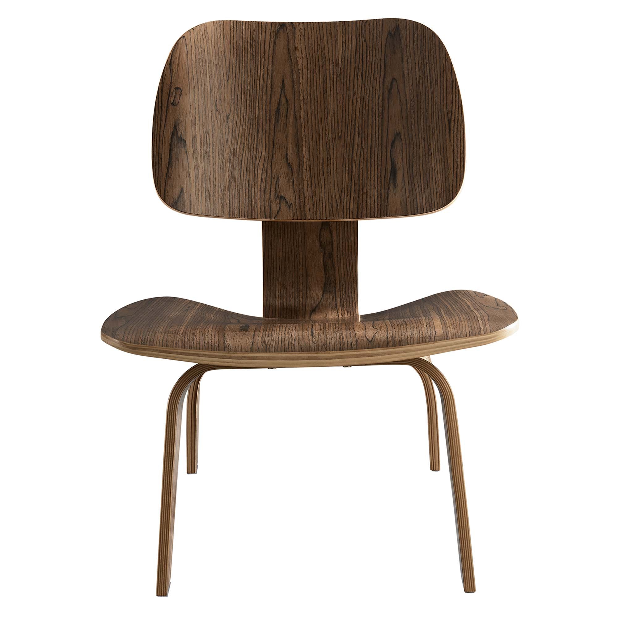 Fathom Wood Lounge Chair, Walnut