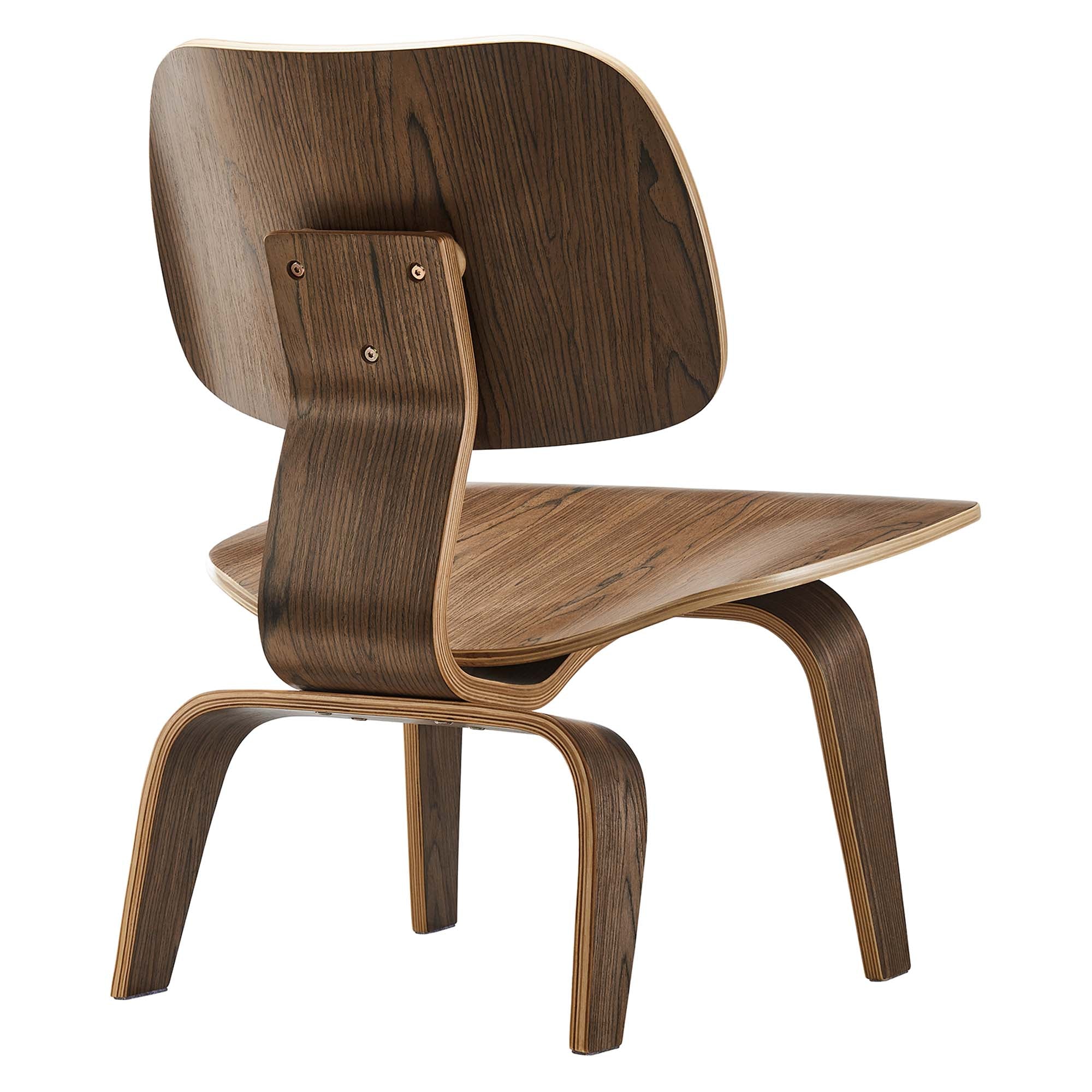 Fathom Wood Lounge Chair, Walnut