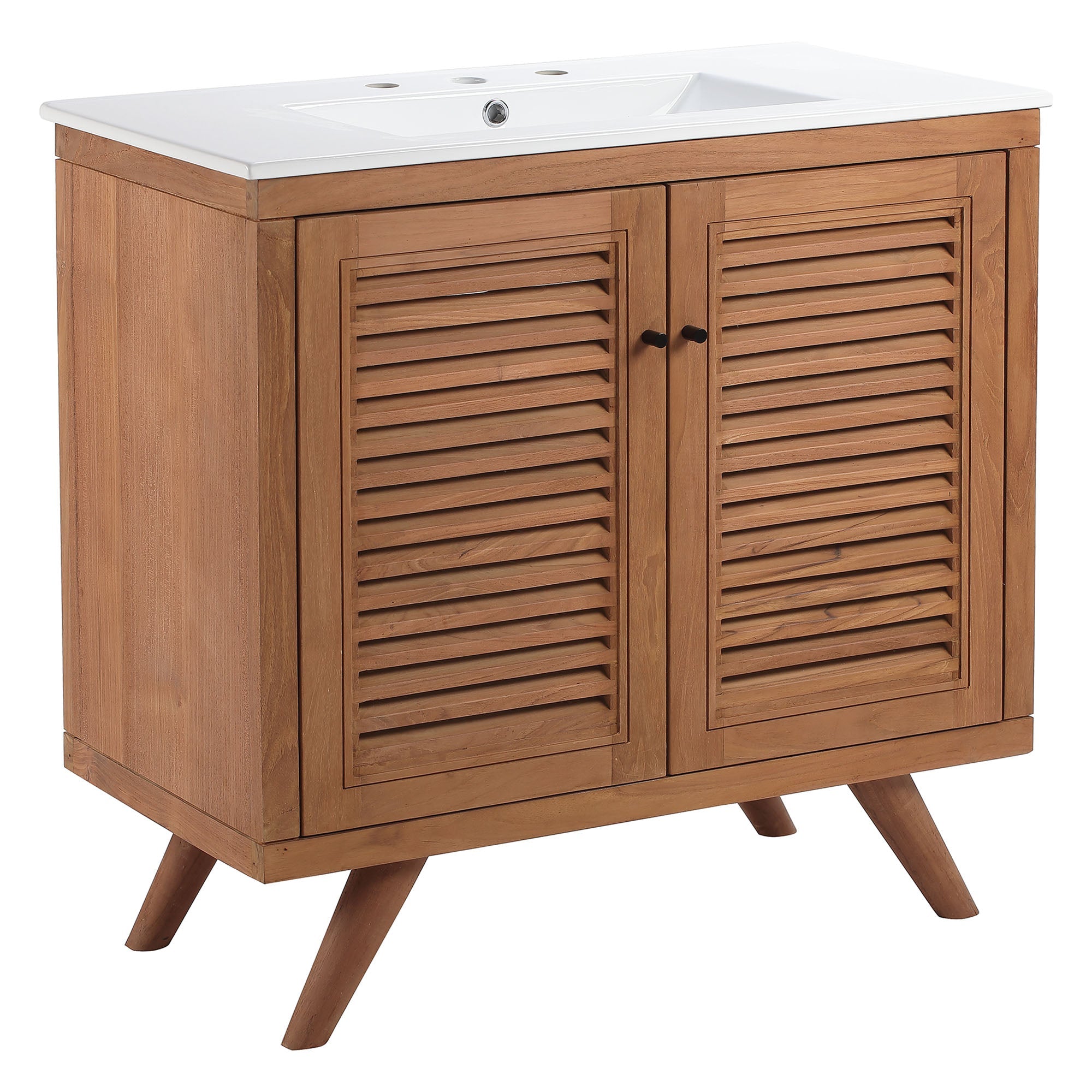 Birdie 36" Bathroom Vanity, Natural White