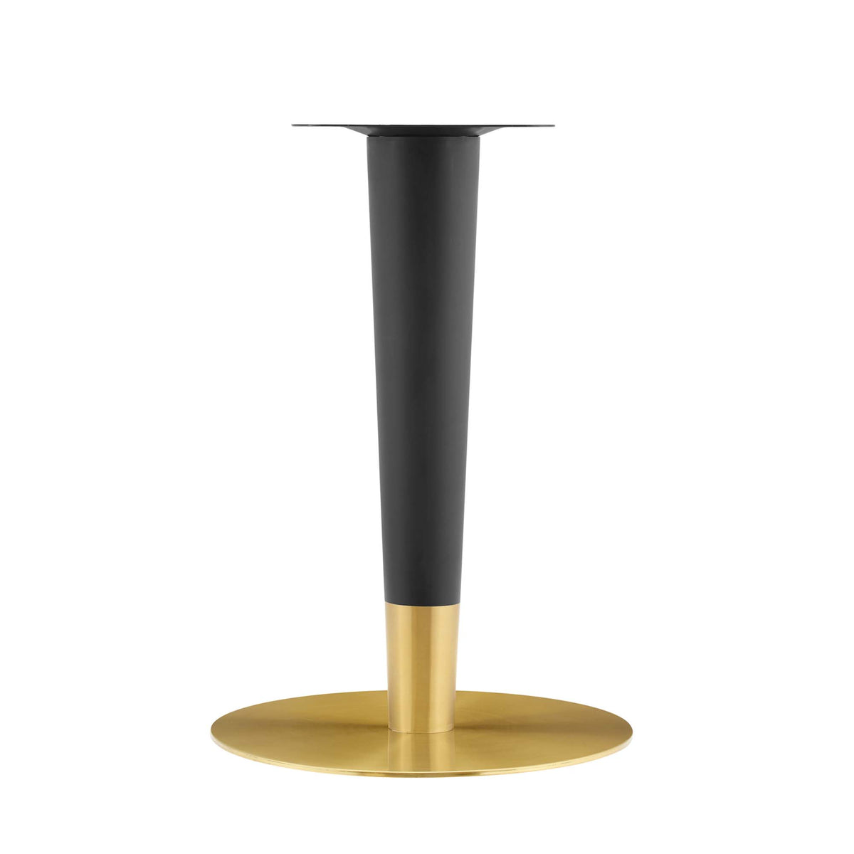 Zinque 36" Square Dining Table, Gold White