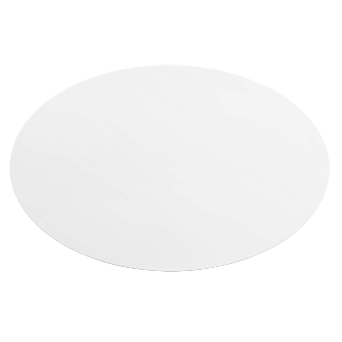 Zinque 42" Oval Dining Table, Gold White