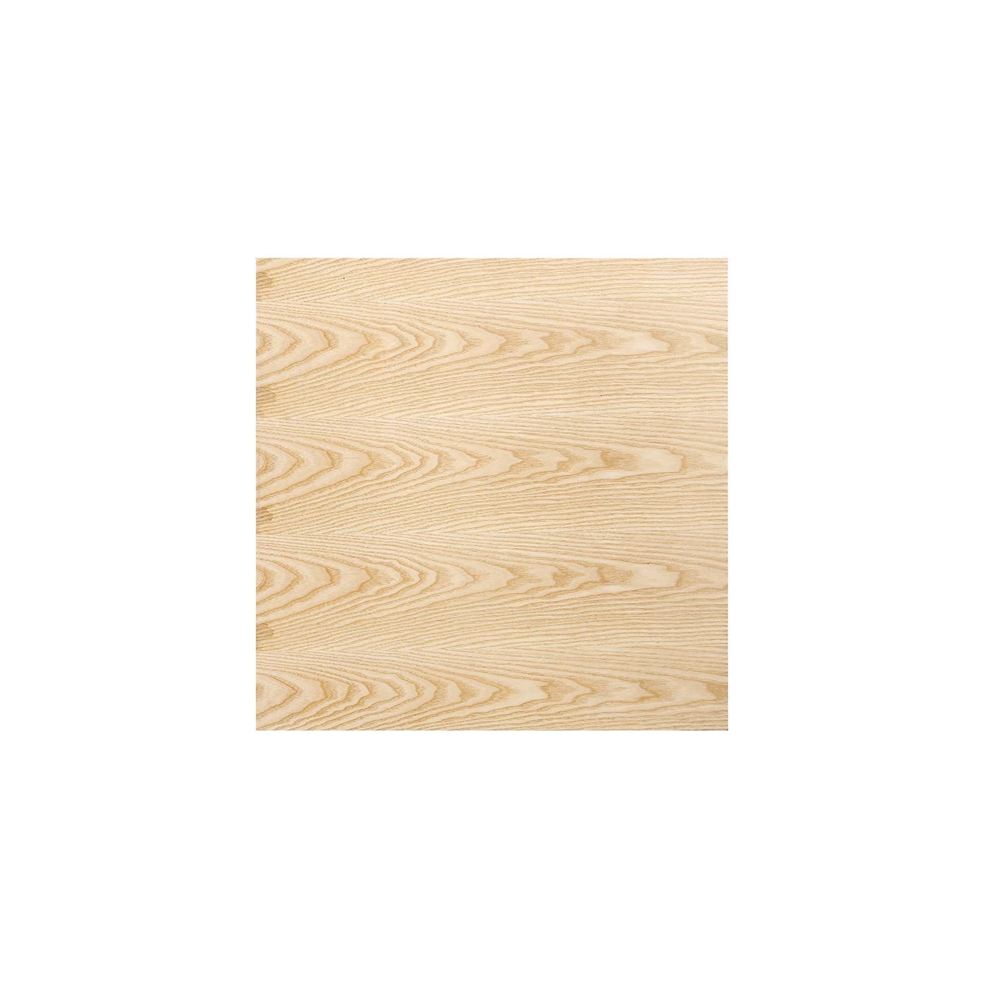 Lippa 24" Square Wood Dining Table, White Natural