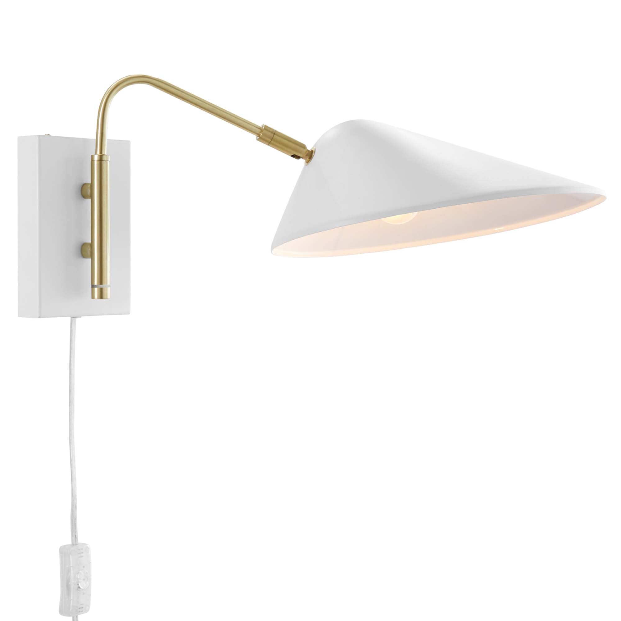Journey 7" Swing Arm Wall Sconce, White