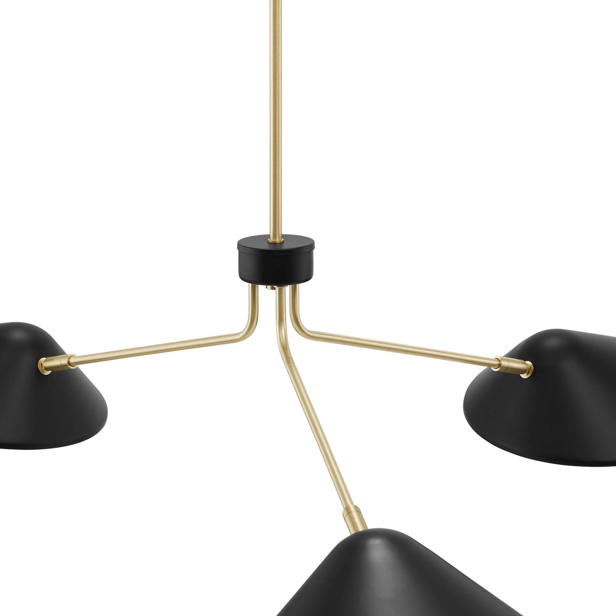 Journey 3-Light 14" Arm Pendant, Black