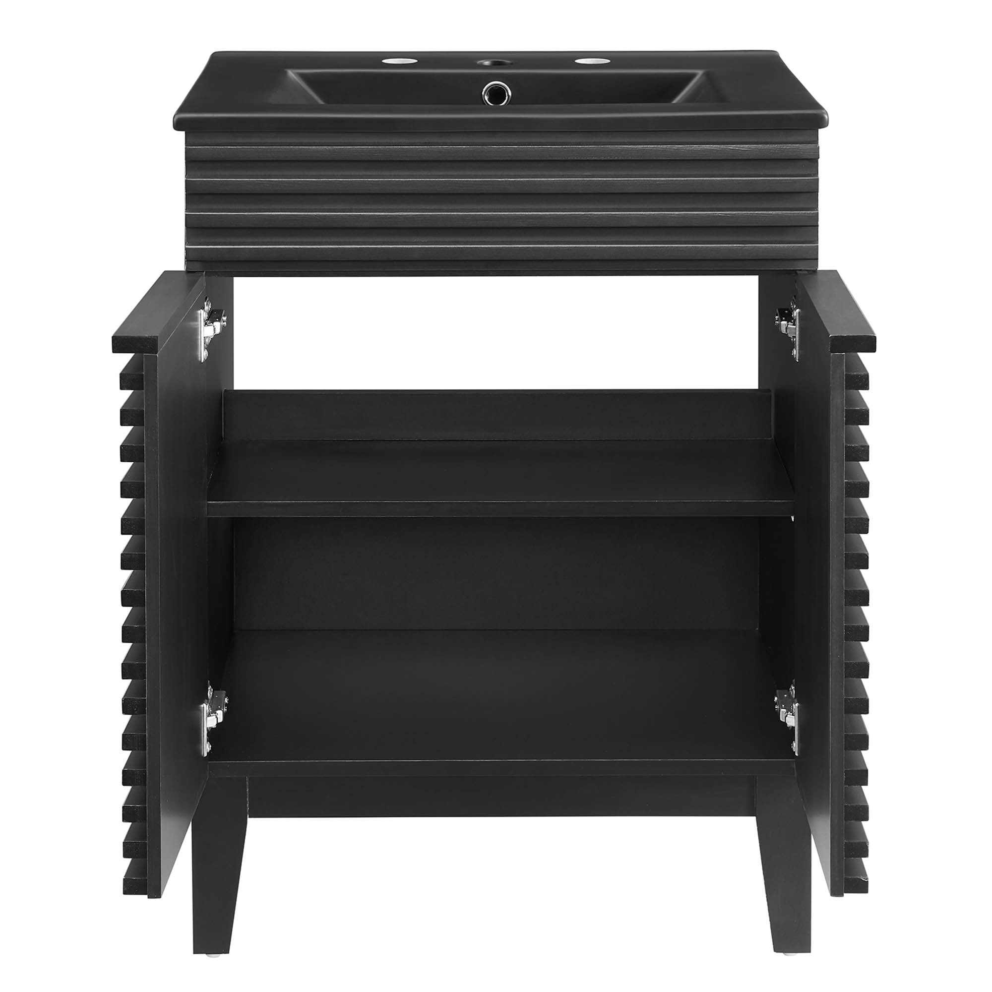 Render 24" Bathroom Vanity, Black Black