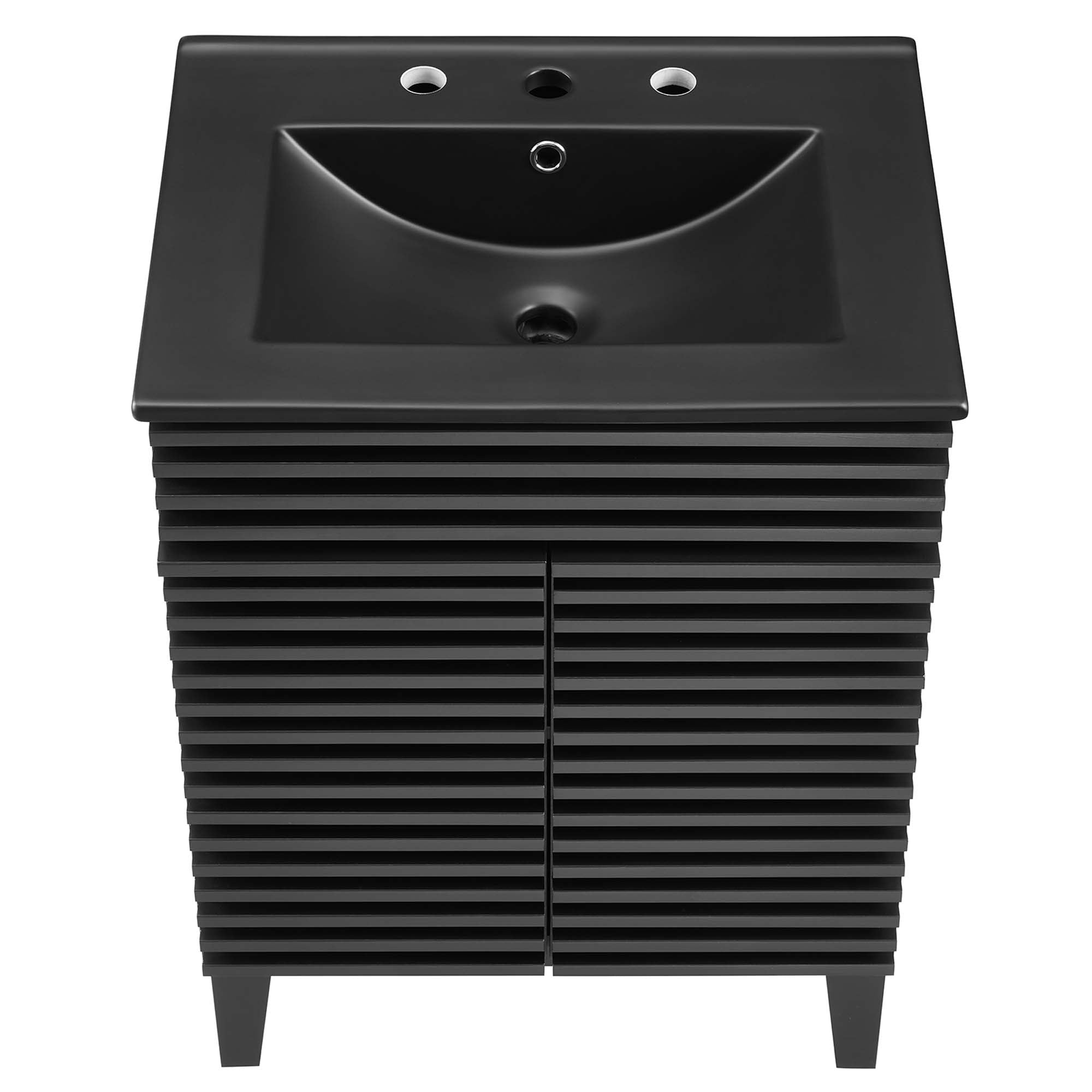 Render 24" Bathroom Vanity, Black Black