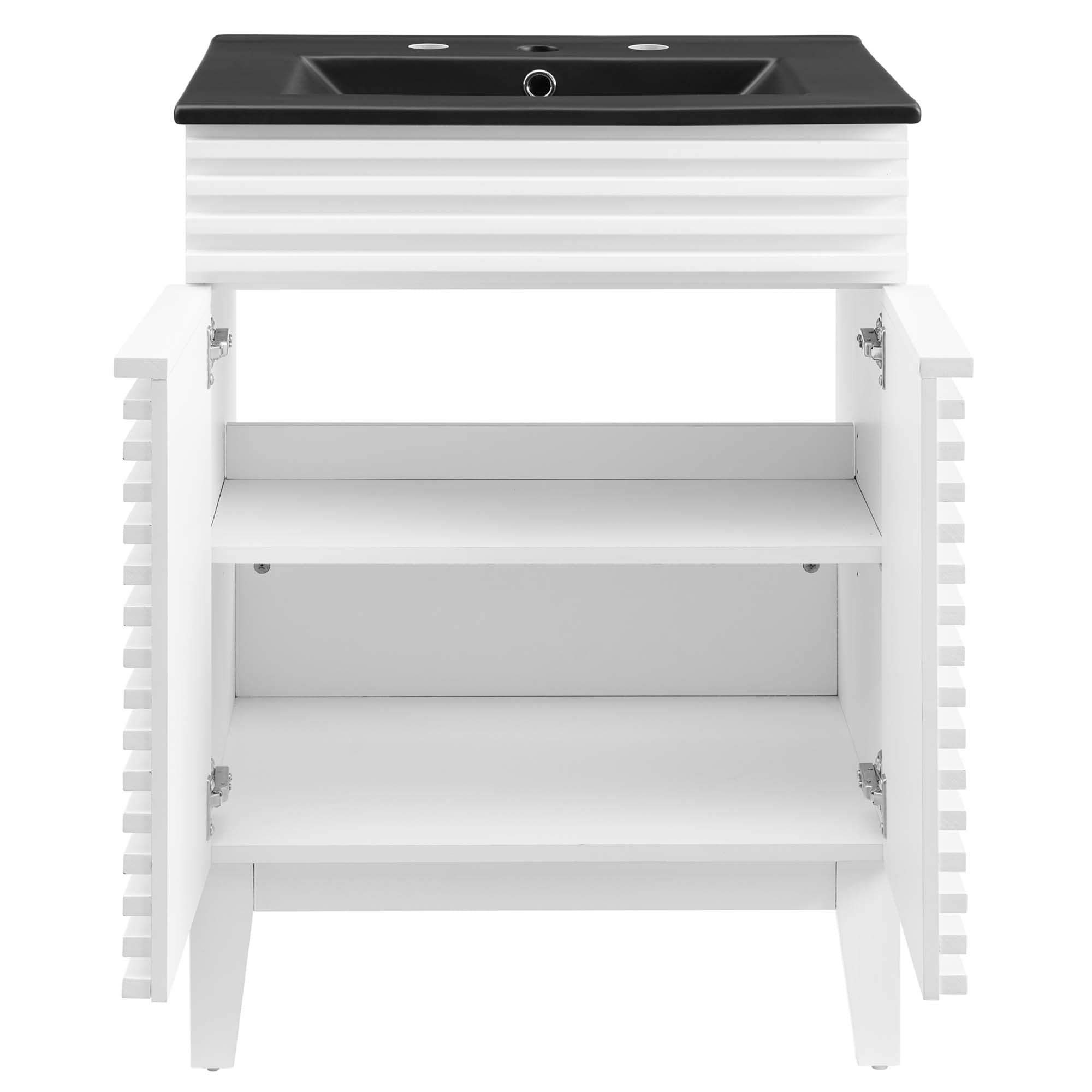 Render 24" Bathroom Vanity, White Black