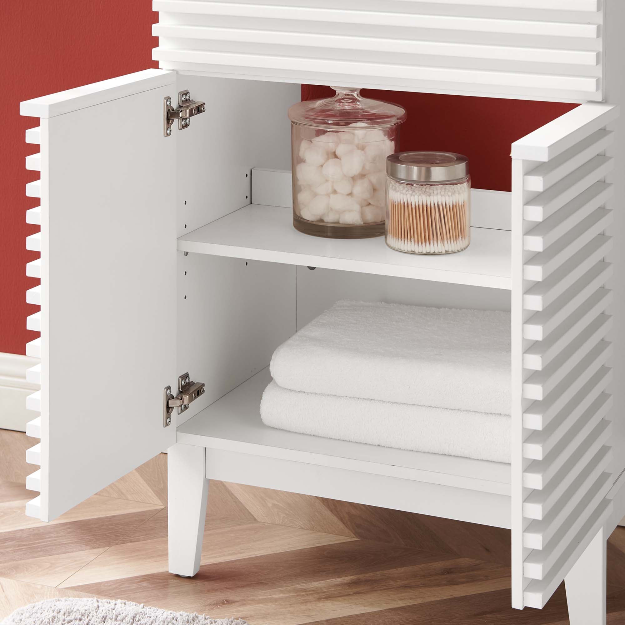 Render 24" Bathroom Vanity, White Black