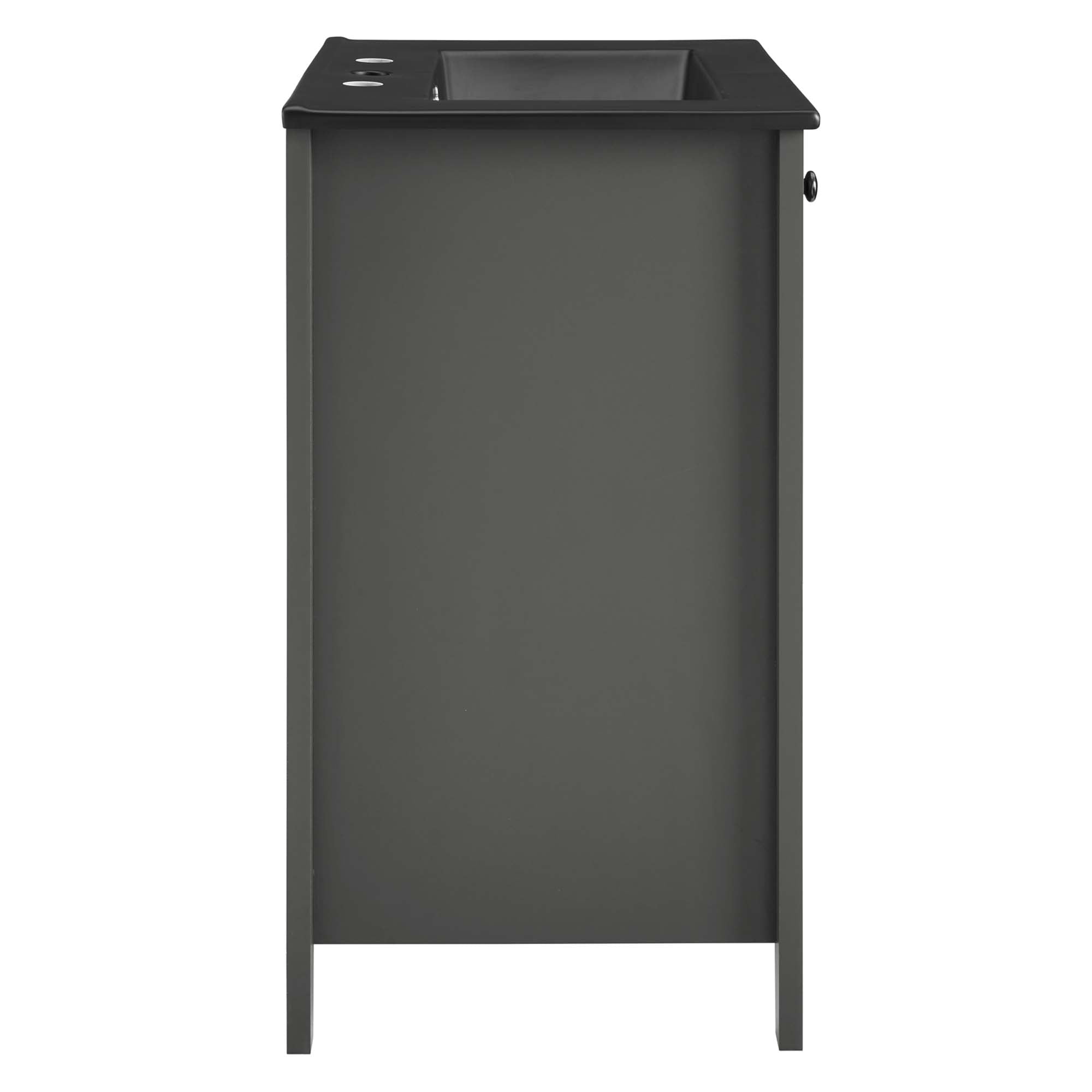 Nantucket 24" Bathroom Vanity, Gray Black