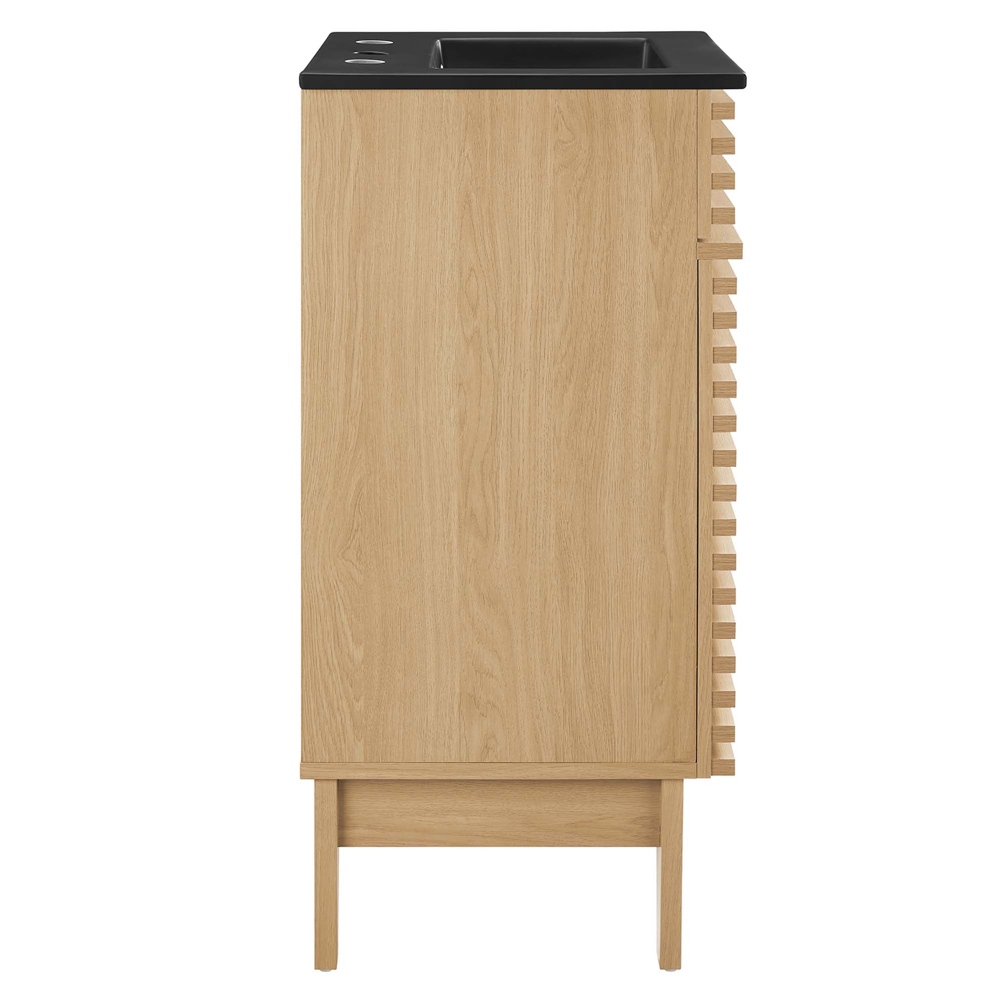 Render 18" Bathroom Vanity, Oak Black