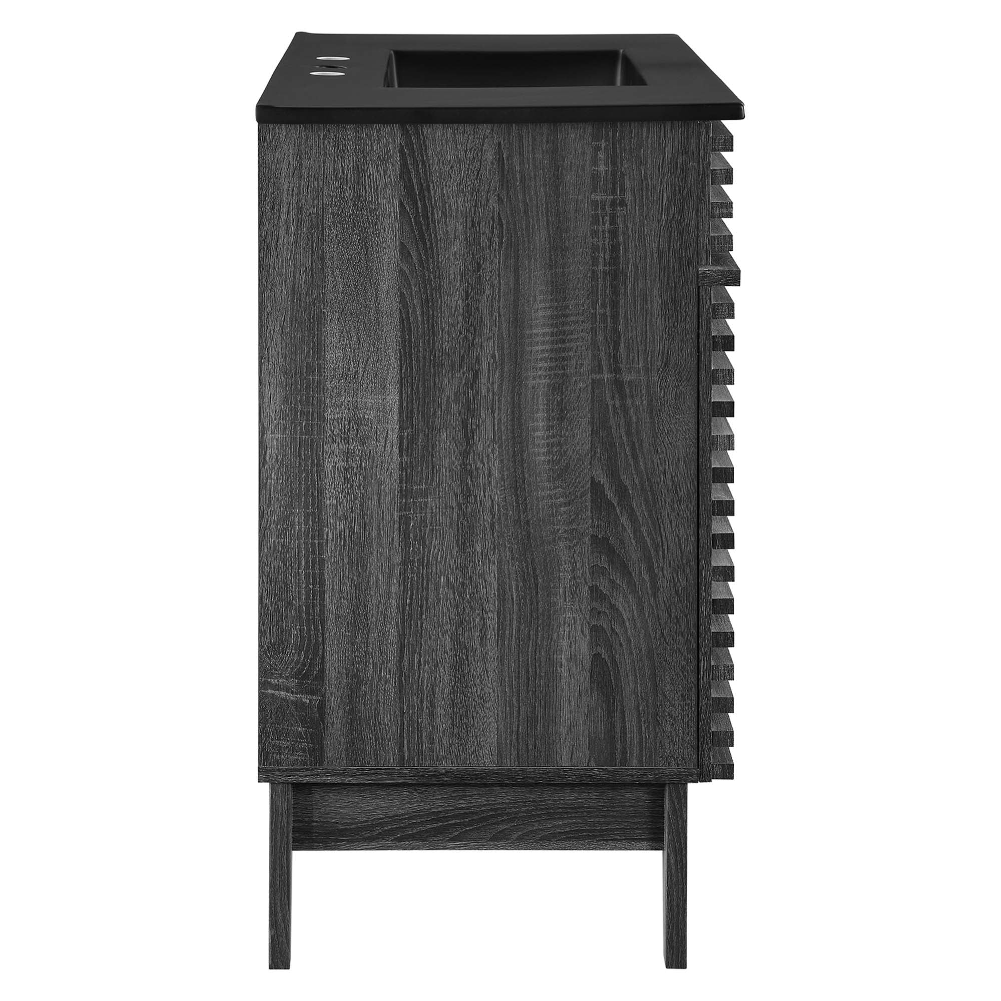Render 36" Bathroom Vanity, Charcoal Black
