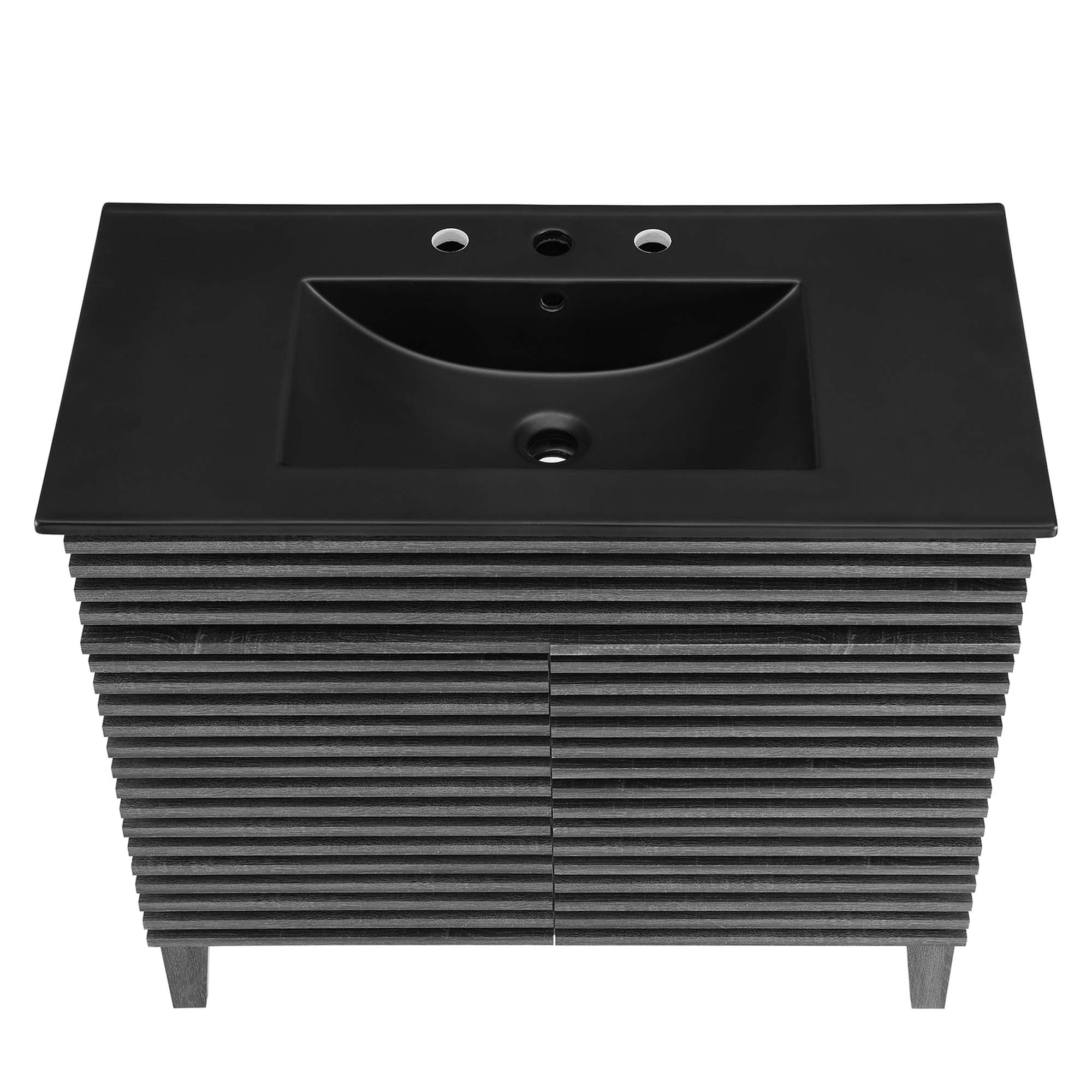 Render 36" Bathroom Vanity, Charcoal Black