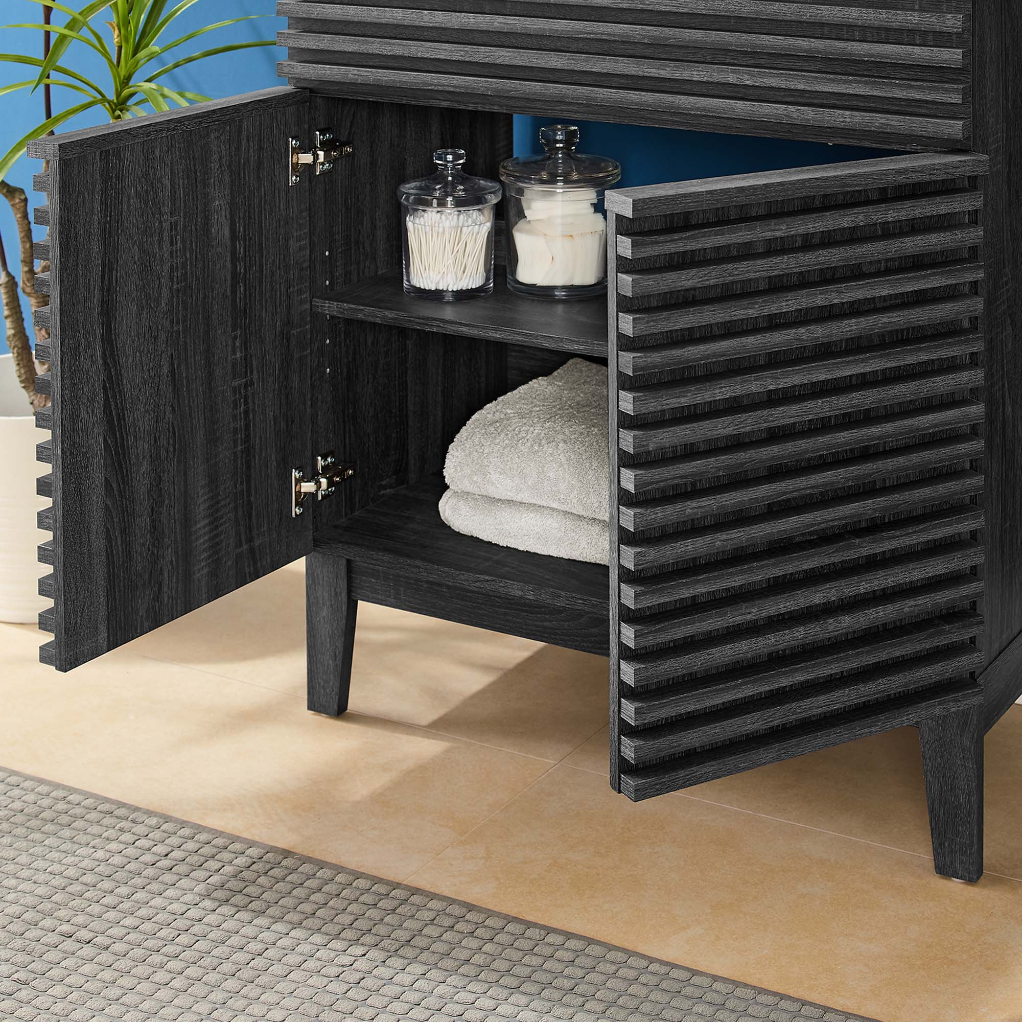 Render 30" Bathroom Vanity, Charcoal Black
