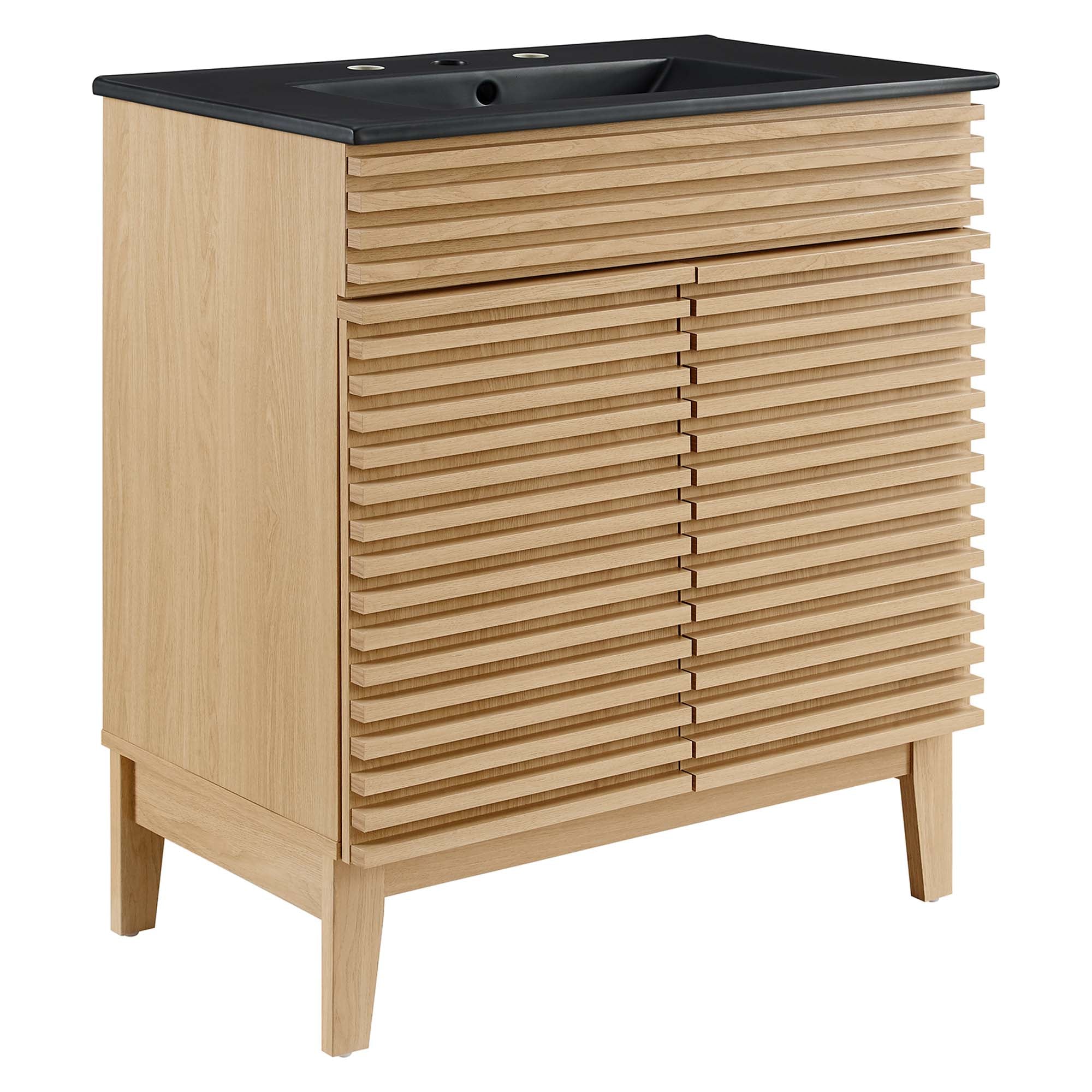 Render 30" Bathroom Vanity, Oak Black