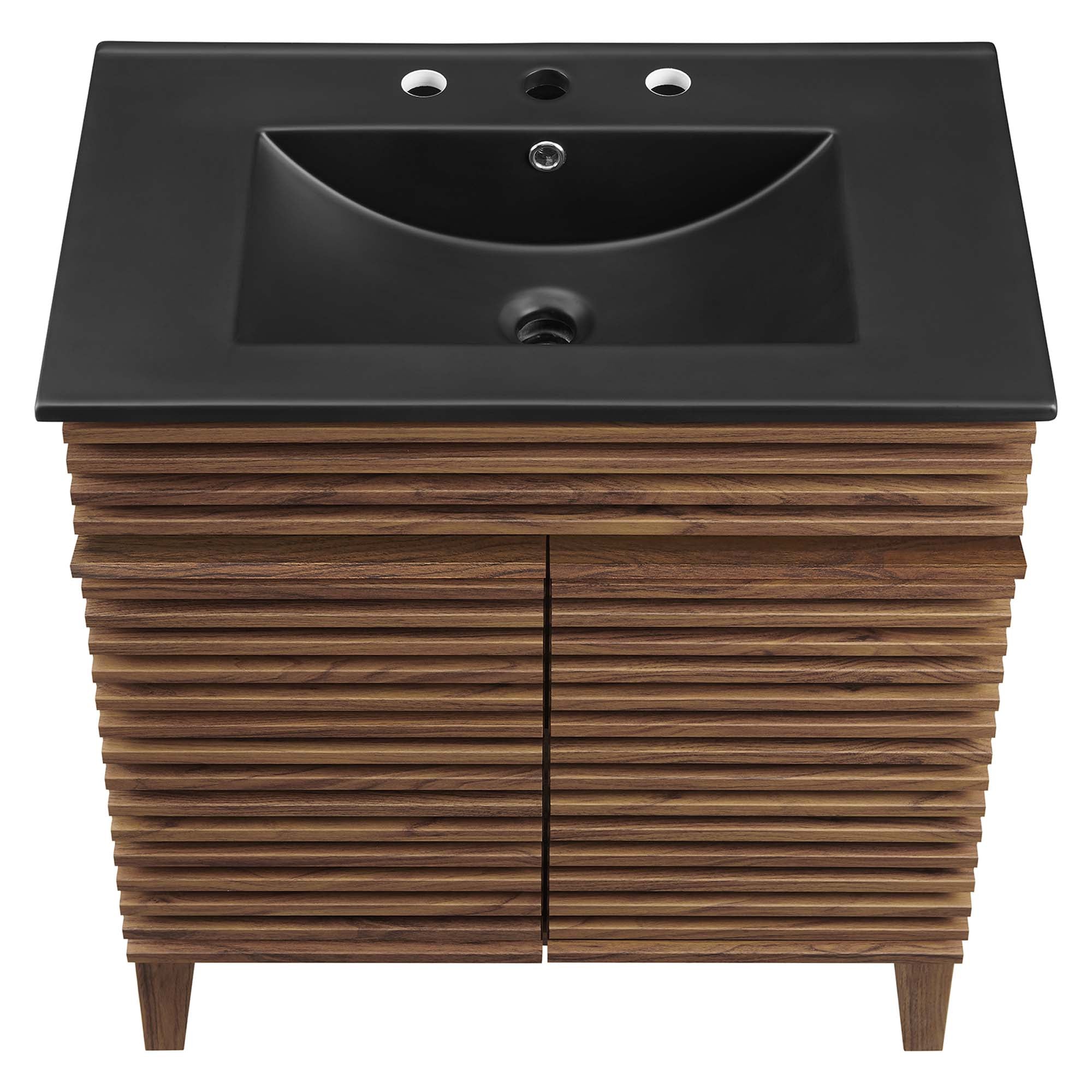 Render 30" Bathroom Vanity, Walnut Black