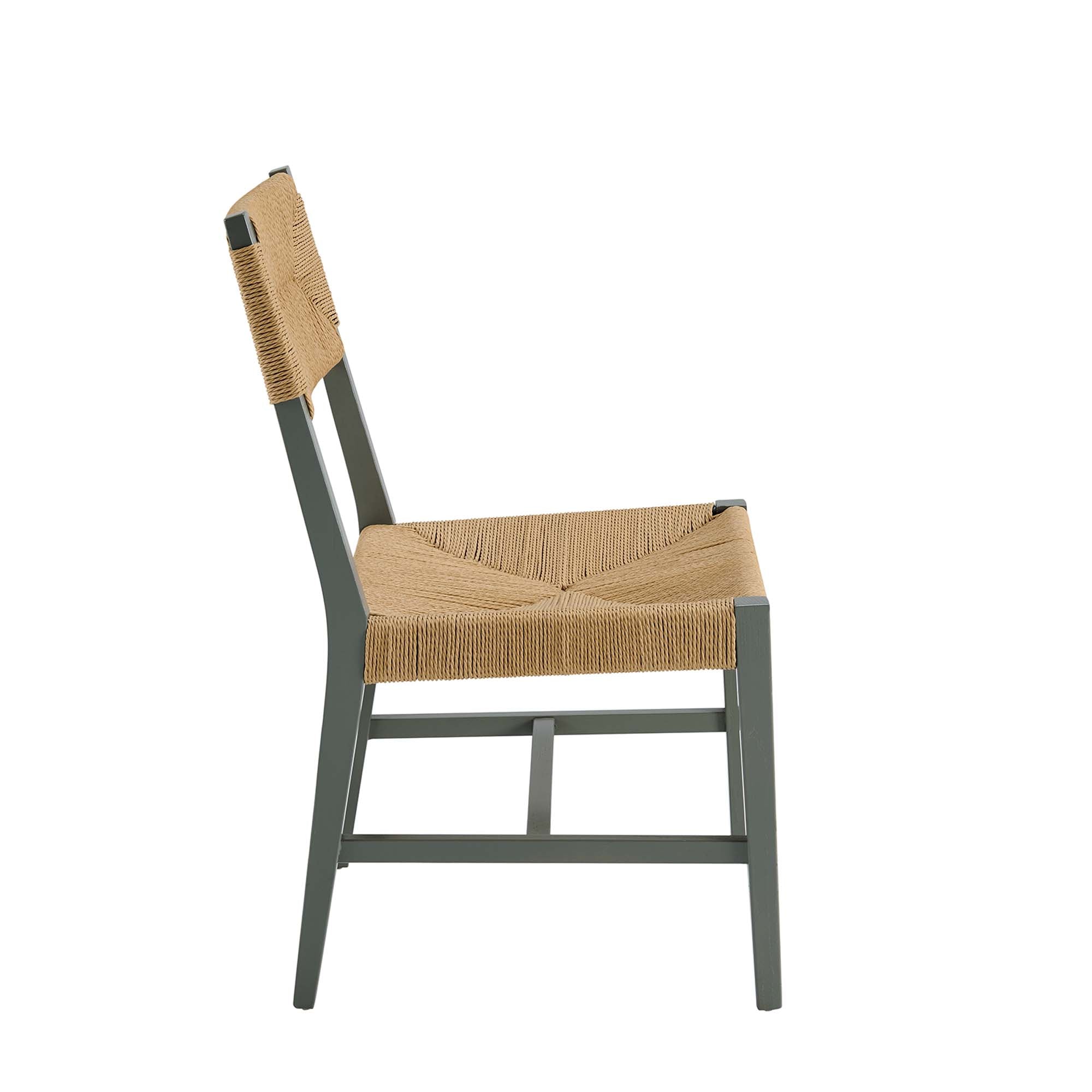 Bodie Wood Dining Chair, Light Gray Natural