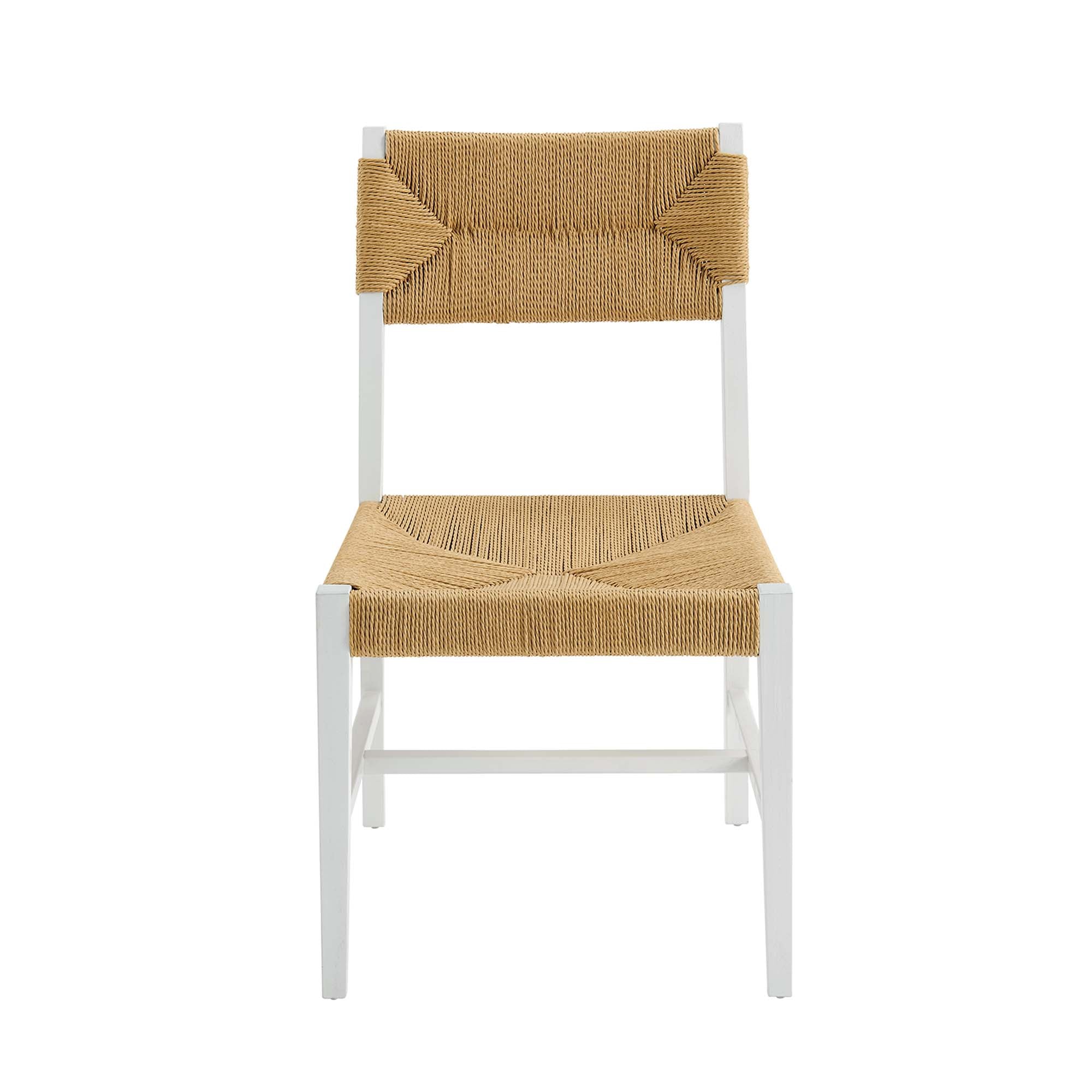 Bodie Wood Dining Chair, White Natural