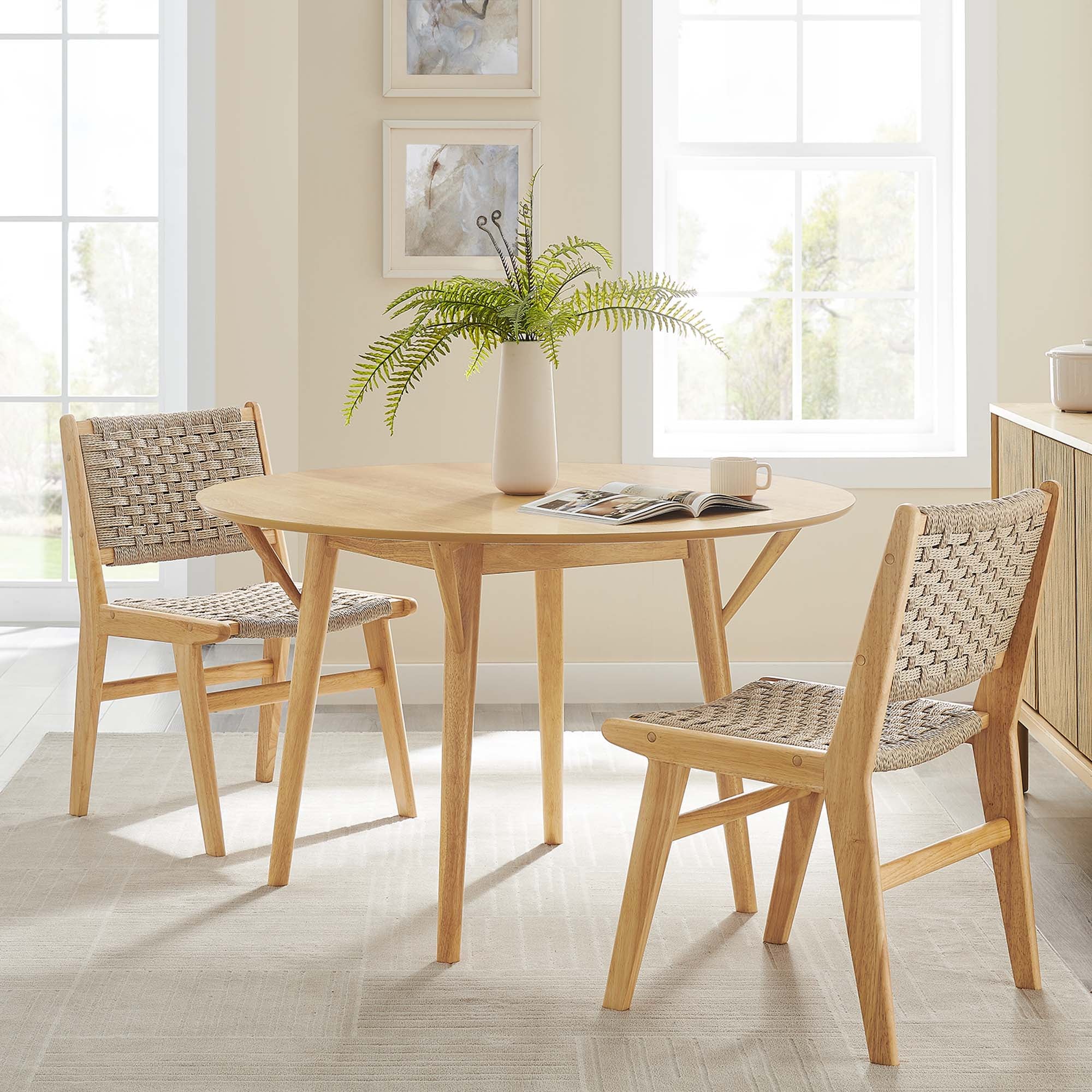Gallant 47" Round Dining Table, Oak Oak