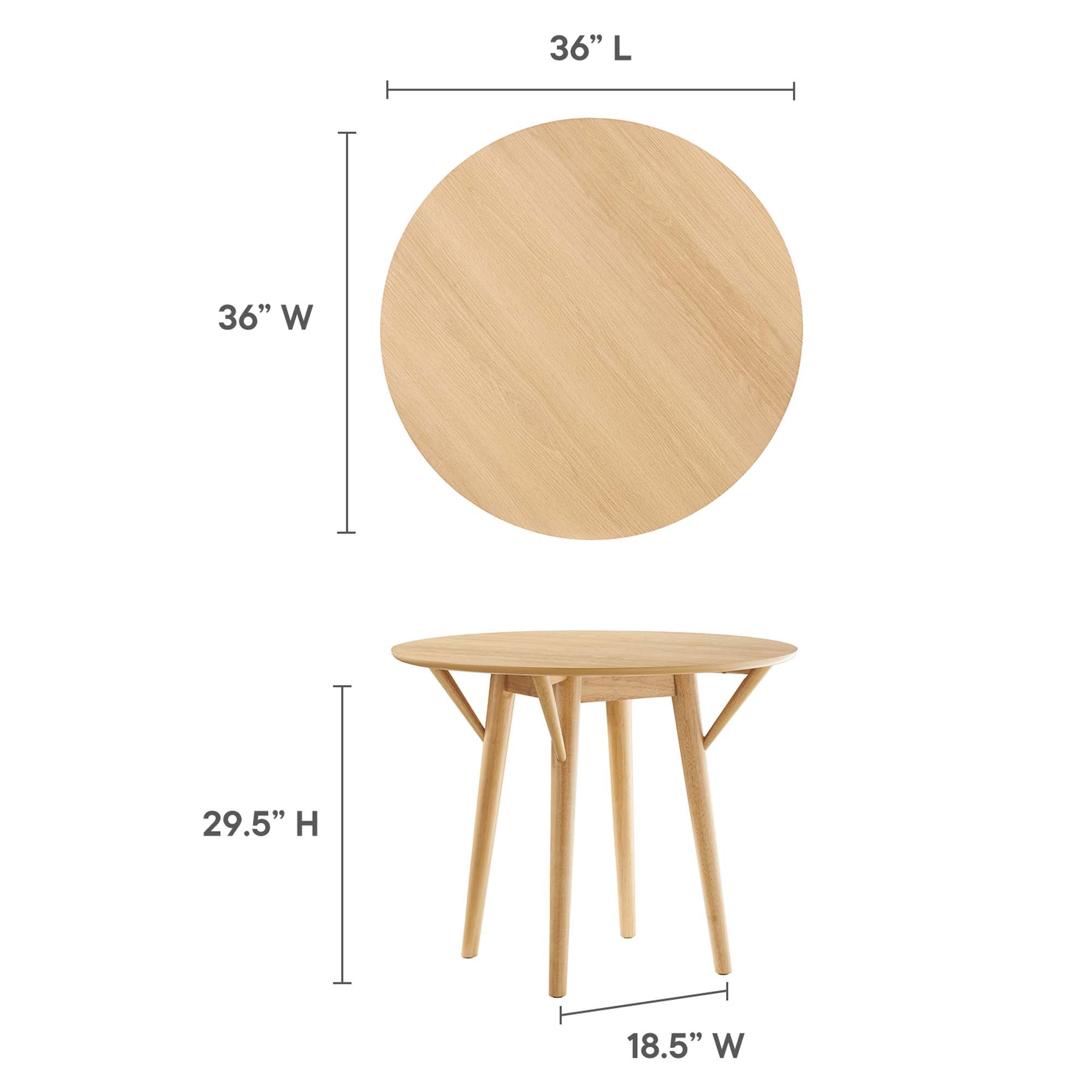 Gallant 36" Dining Table, Oak Oak