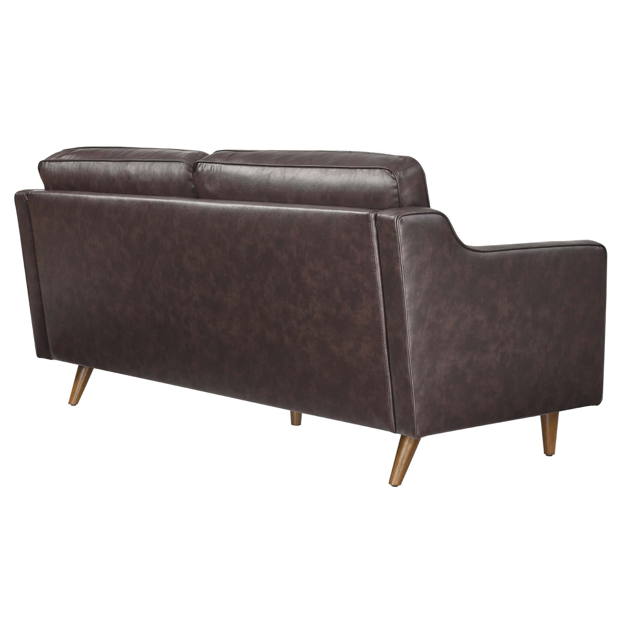 Impart Genuine Leather Sofa, Brown