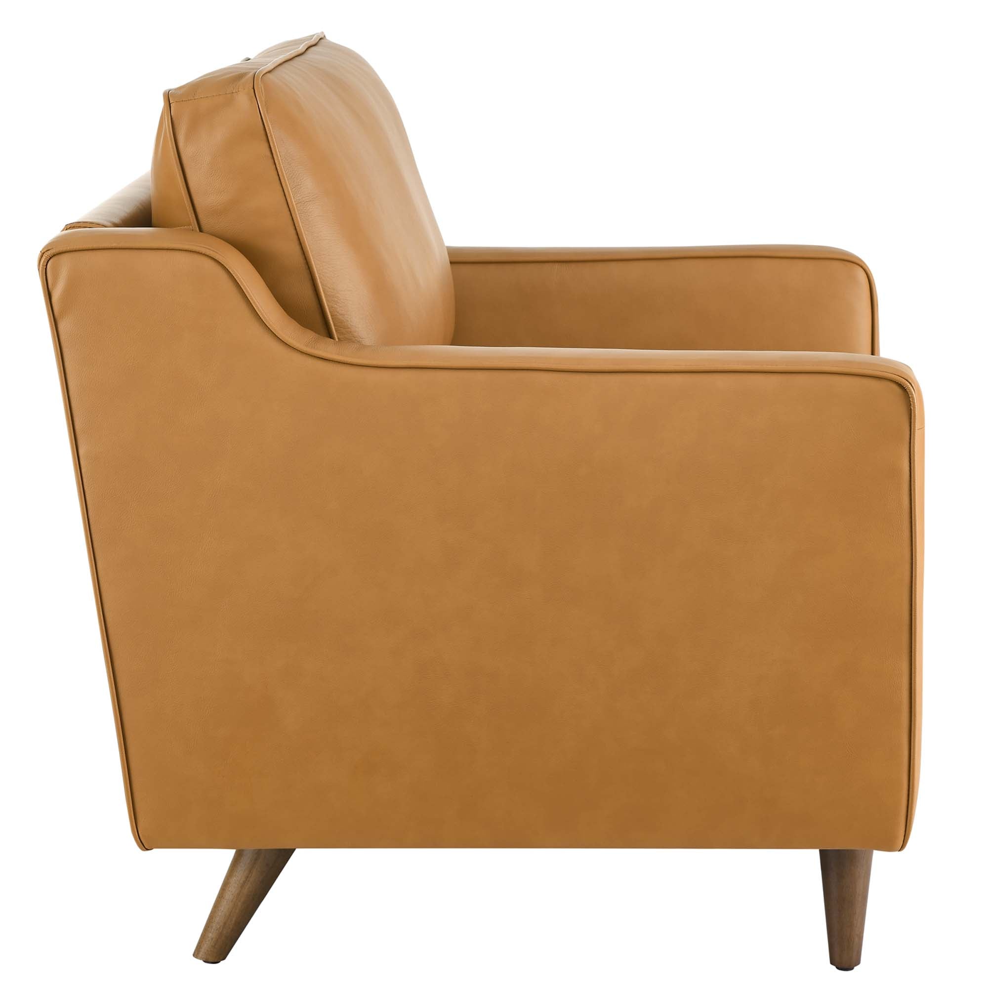 Impart Genuine Leather Armchair, Tan