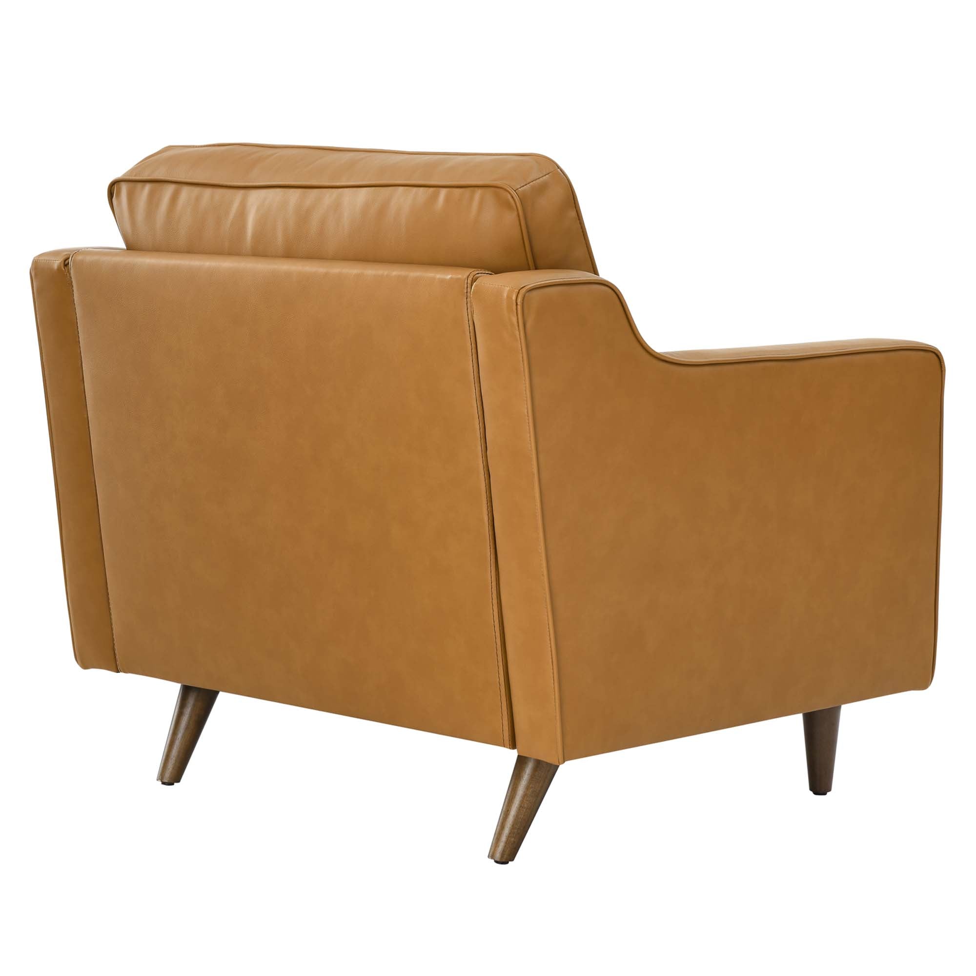 Impart Genuine Leather Armchair, Tan