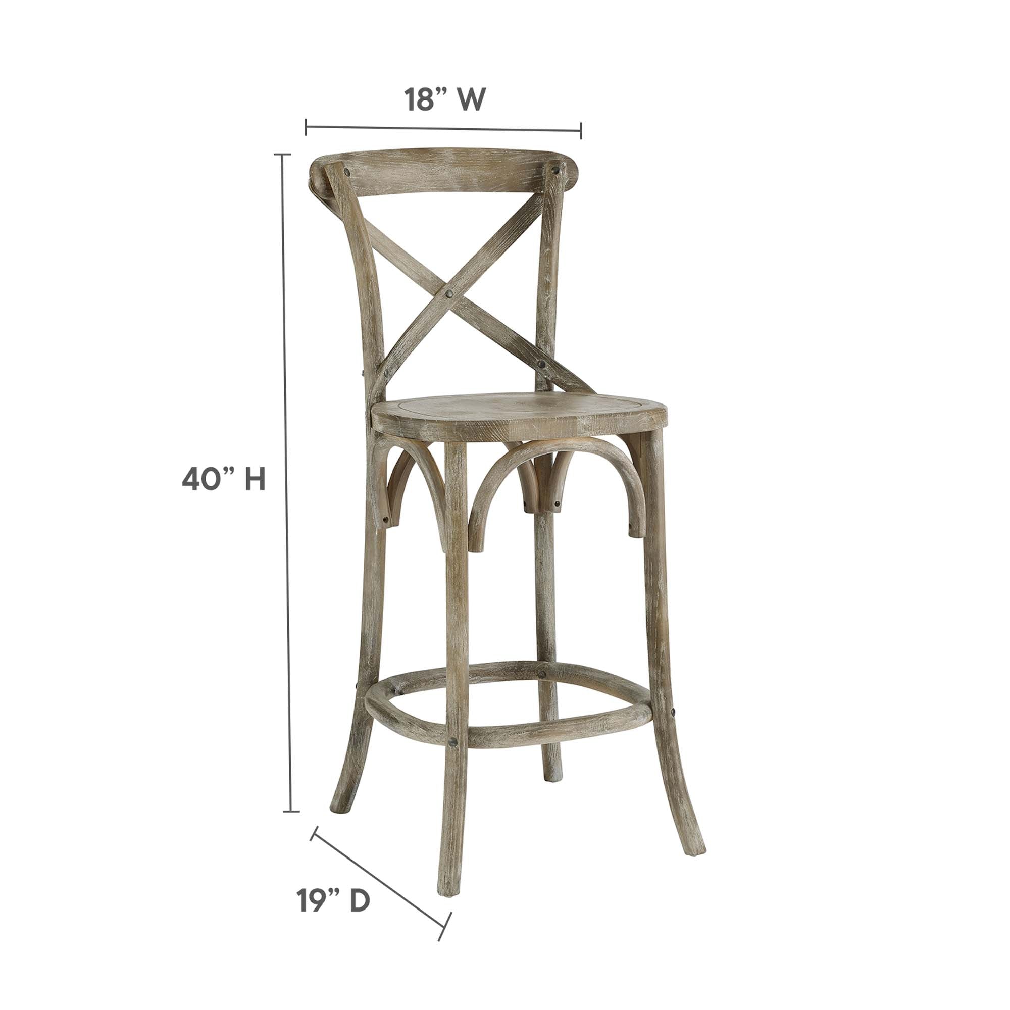 Gear Counter Stool, Gray