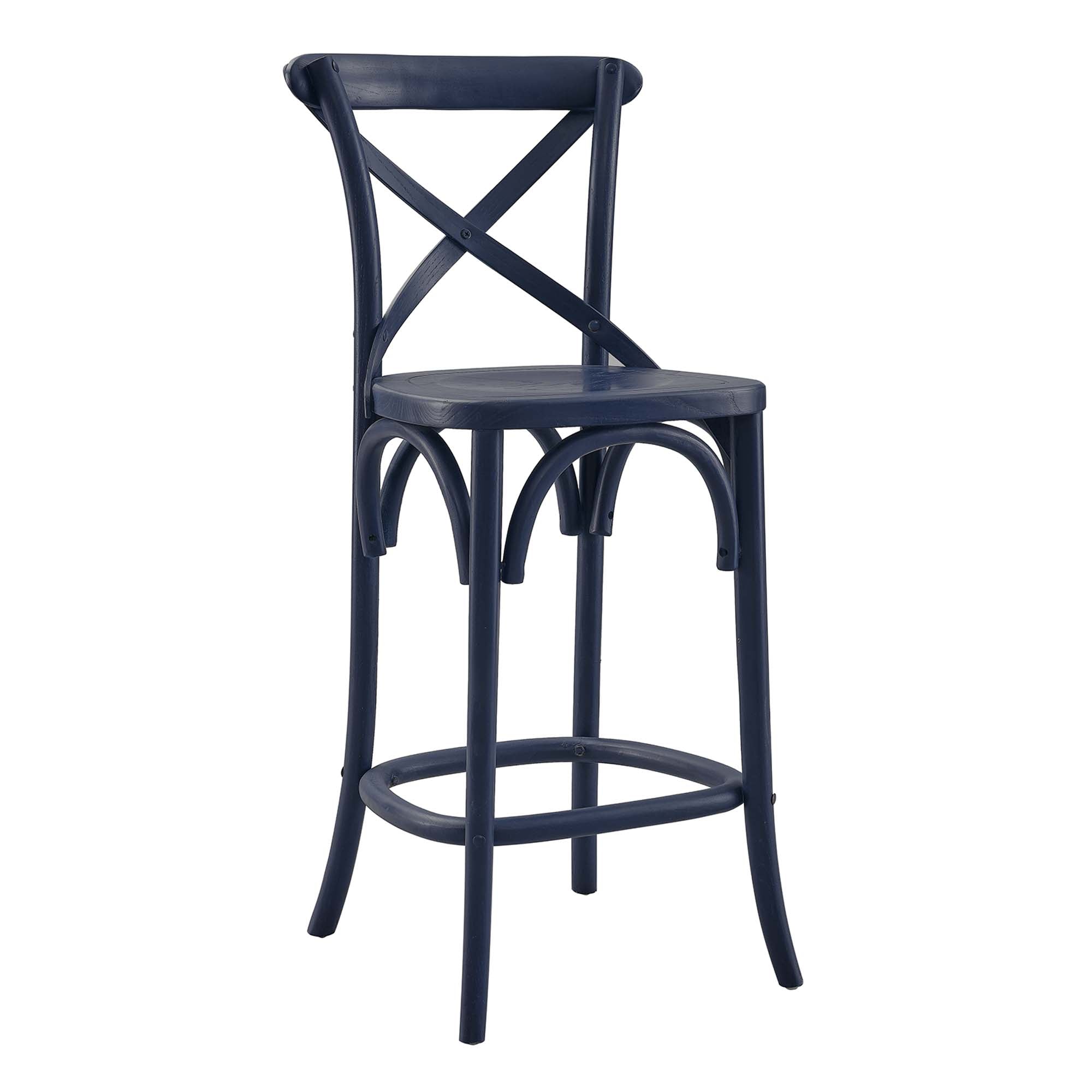Gear Counter Stool, Midnight Blue