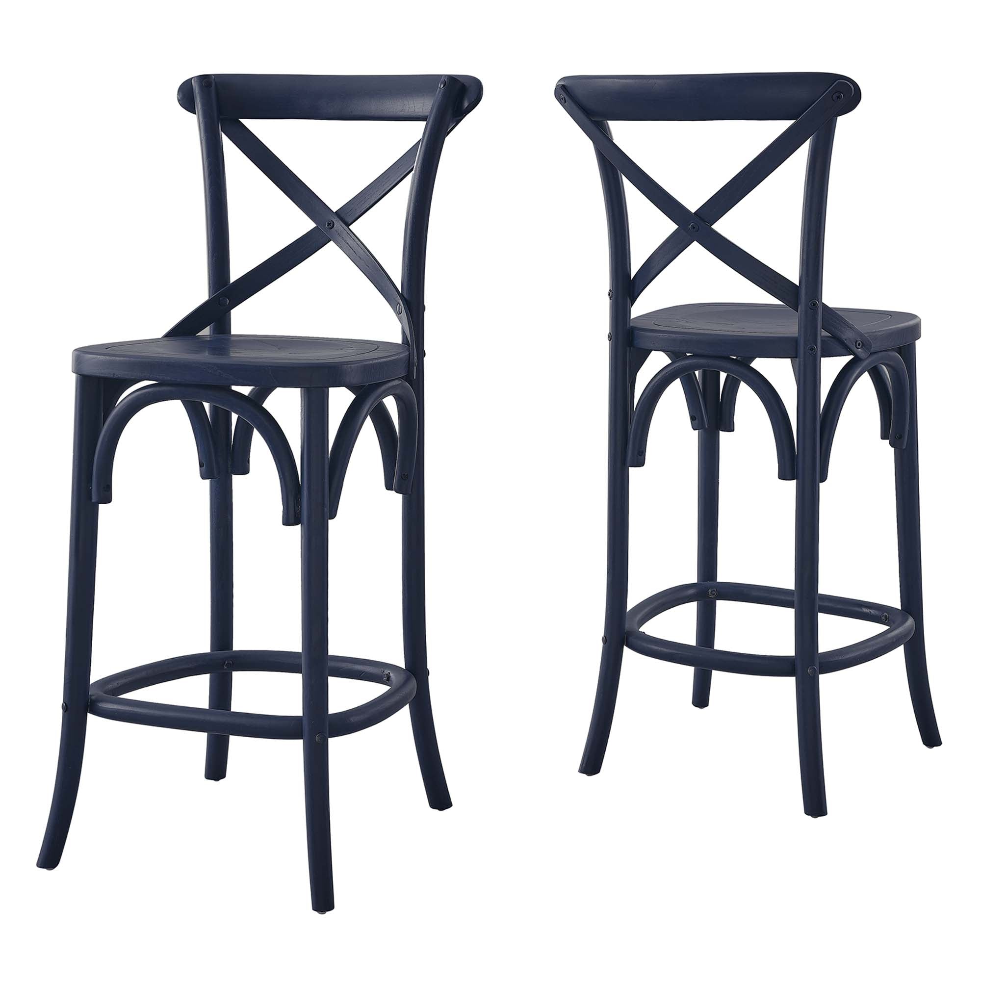 Gear Counter Stool, Midnight Blue