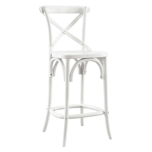Gear Counter Stool, White