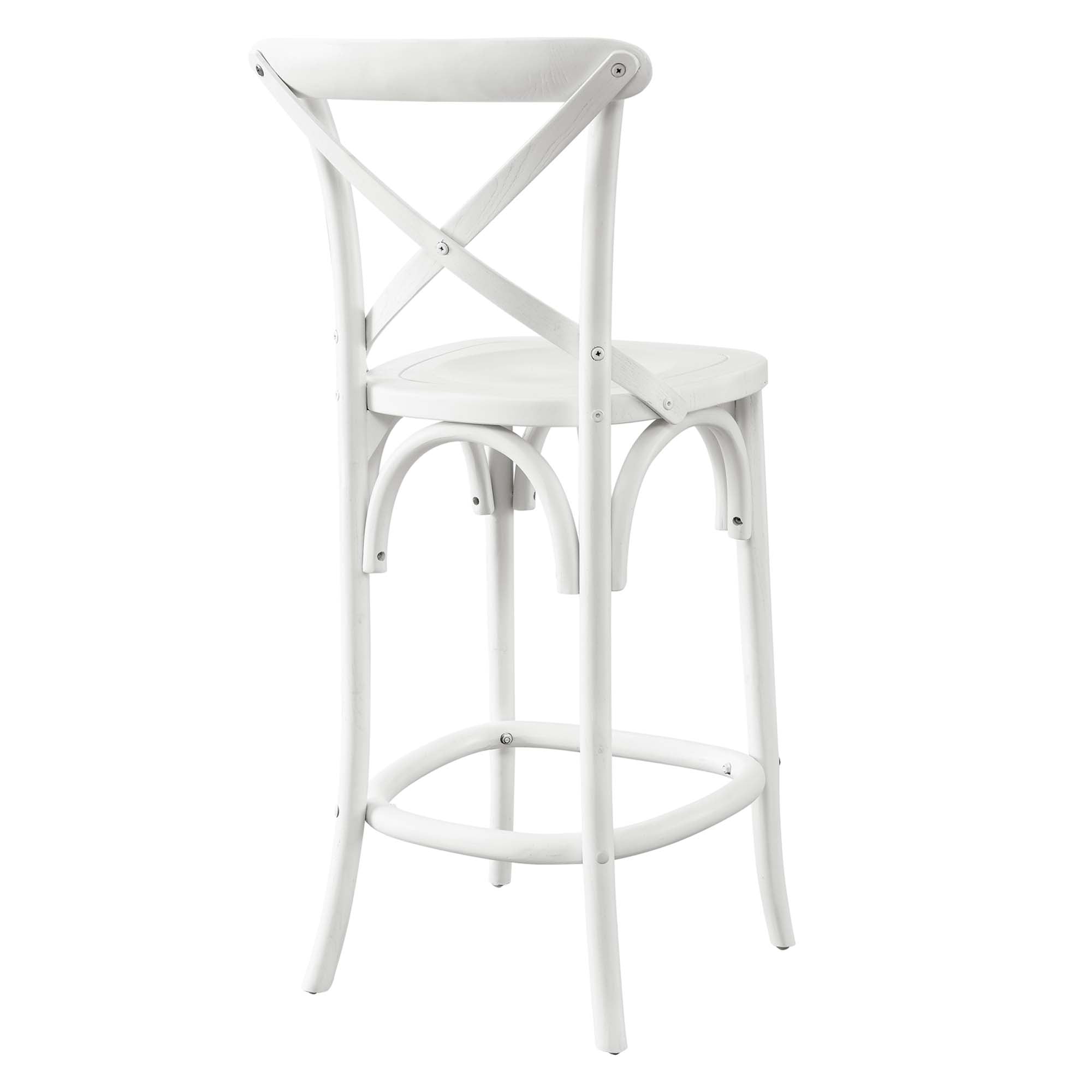 Gear Counter Stool, White
