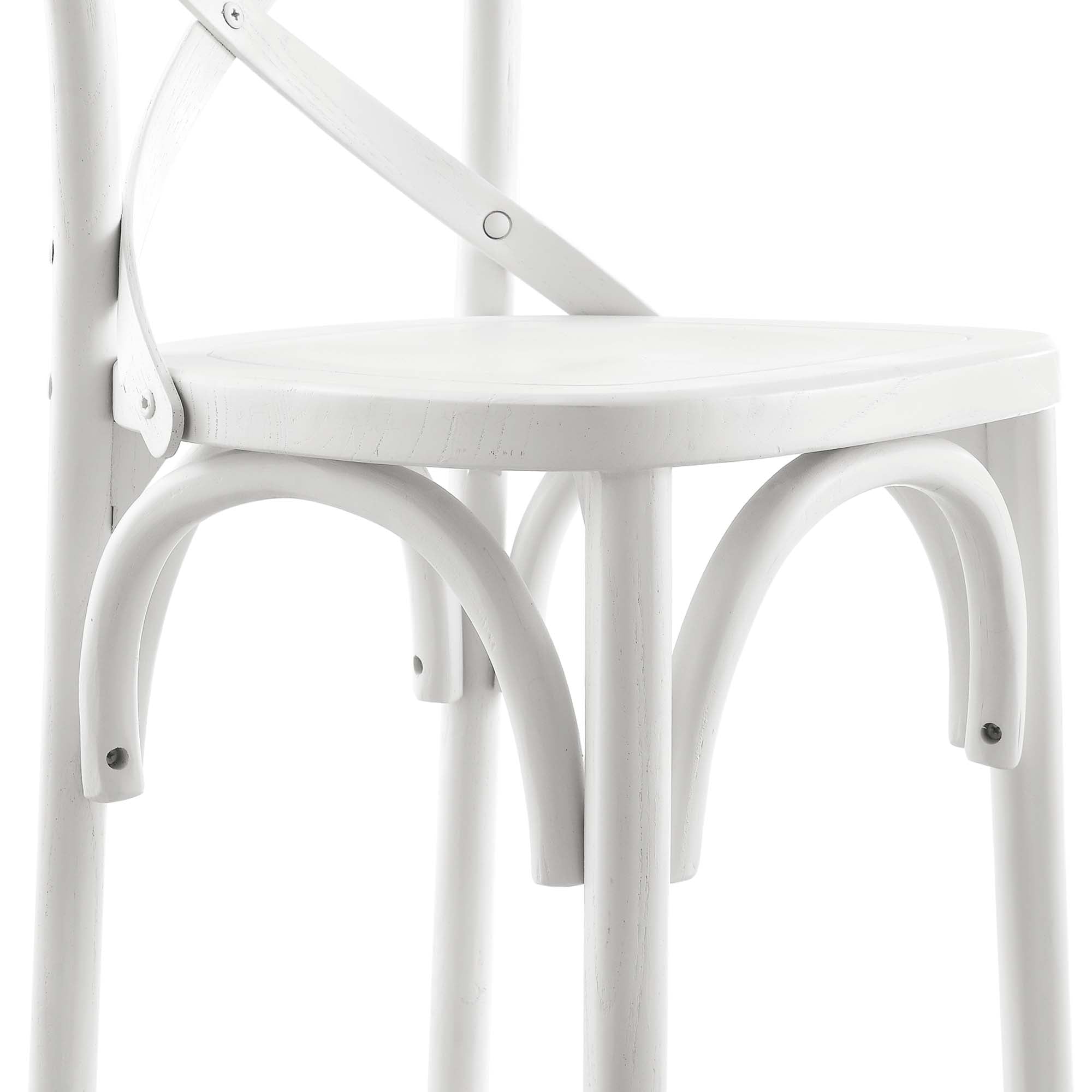 Gear Counter Stool, White