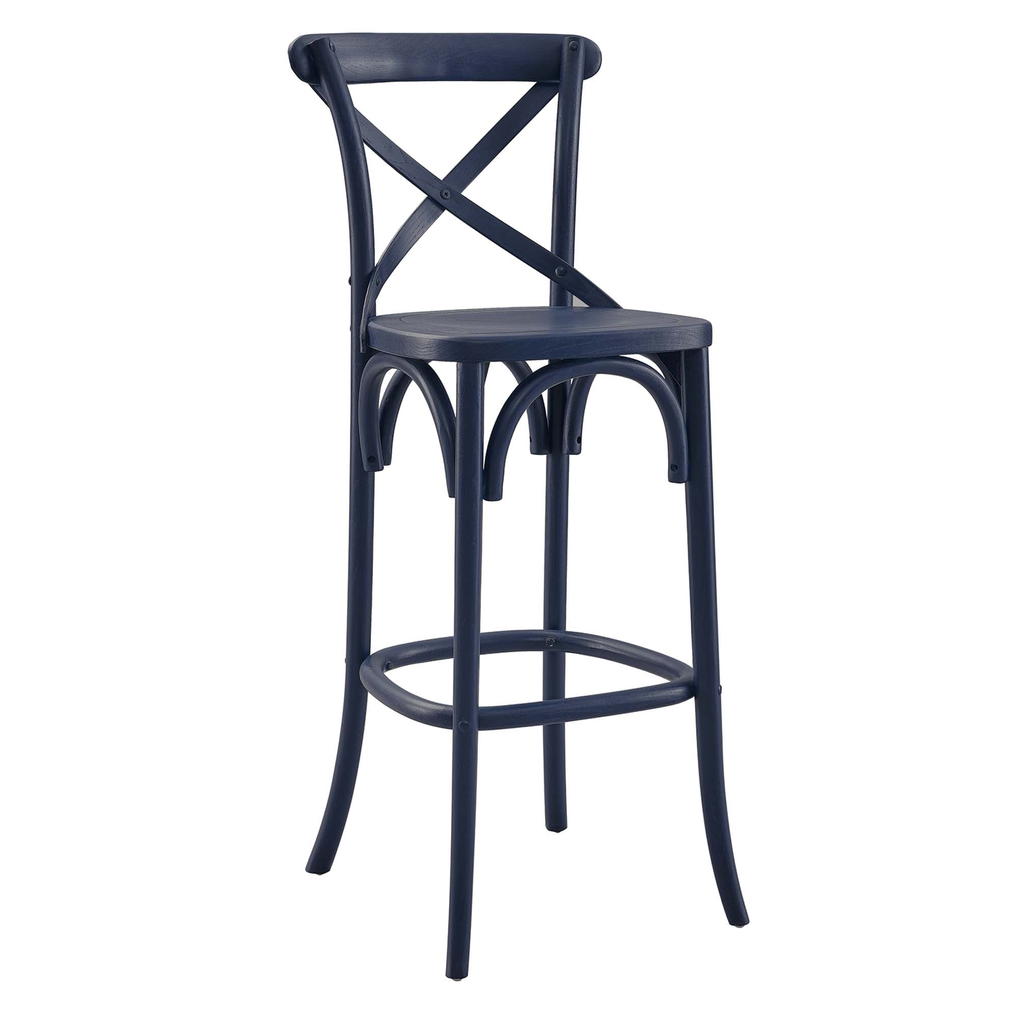 Gear Bar Stool, Midnight Blue