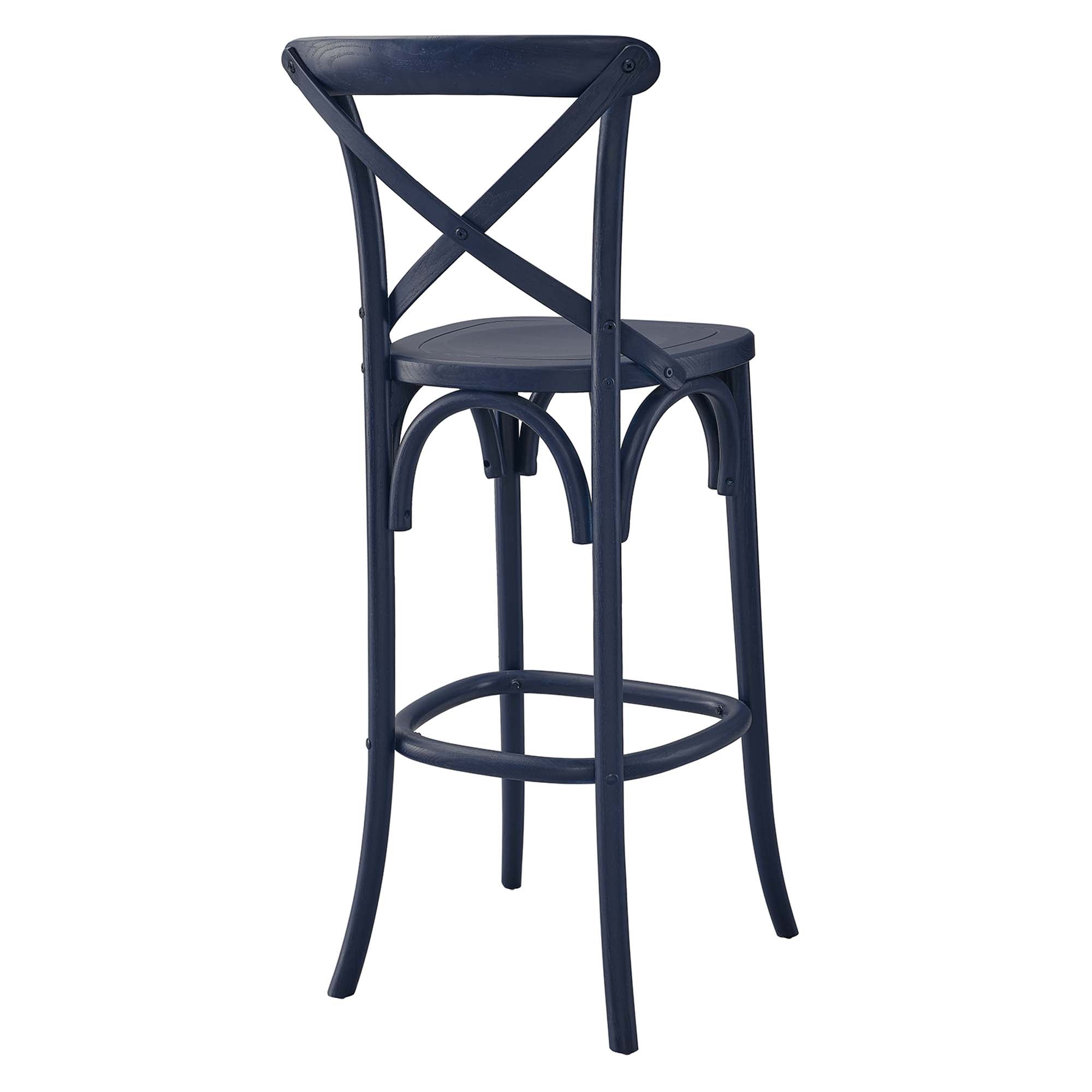 Gear Bar Stool, Midnight Blue