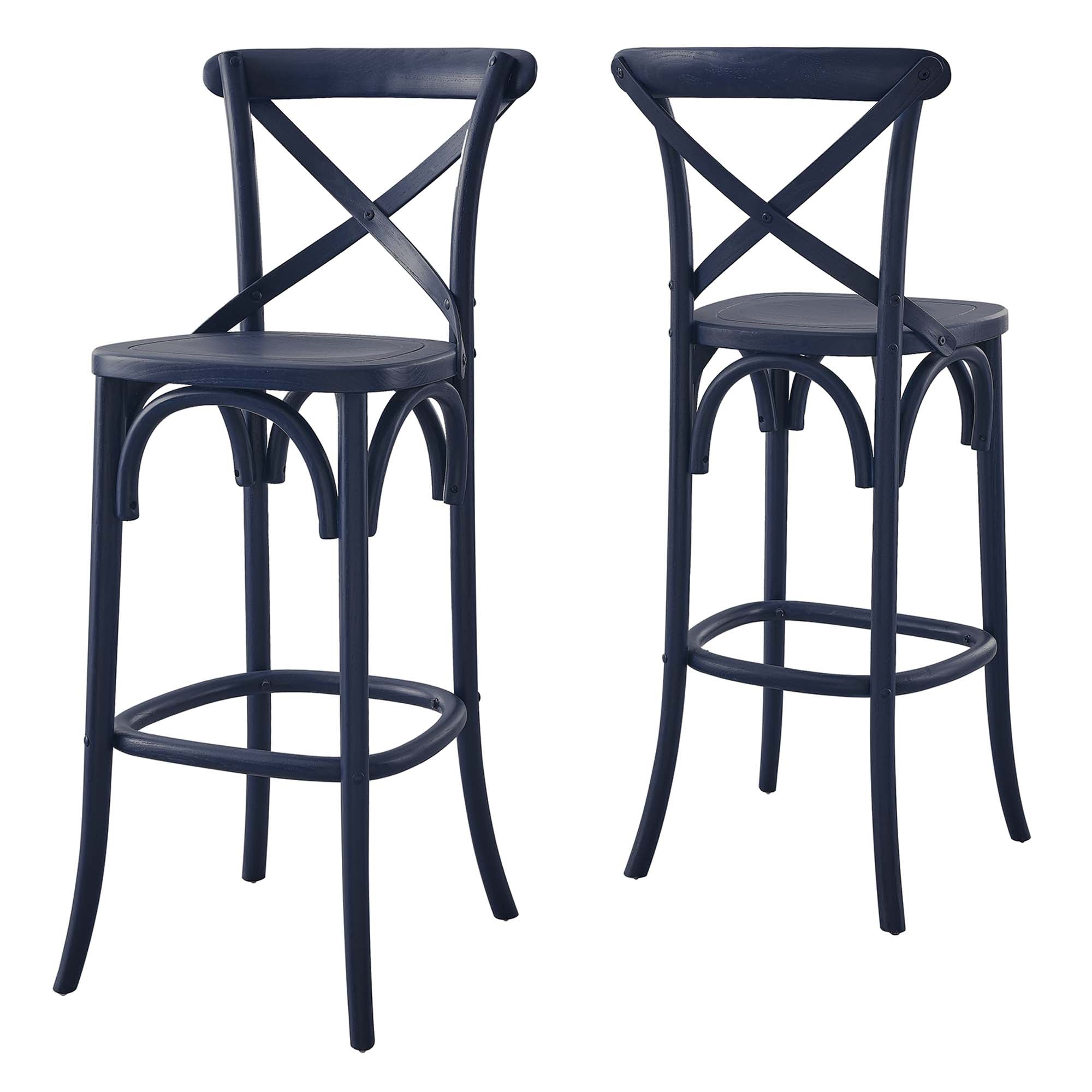 Gear Bar Stool, Midnight Blue