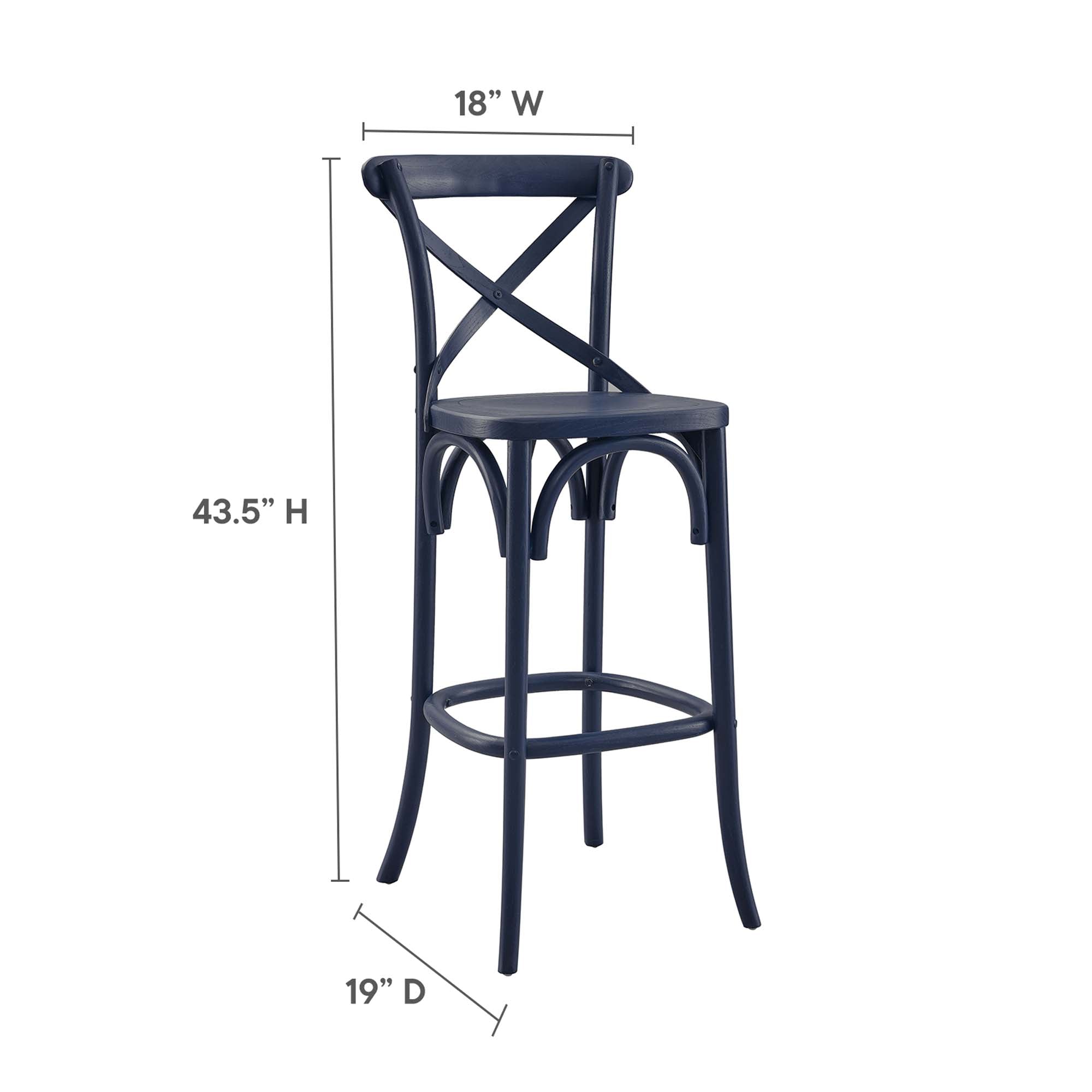 Gear Bar Stool, Midnight Blue