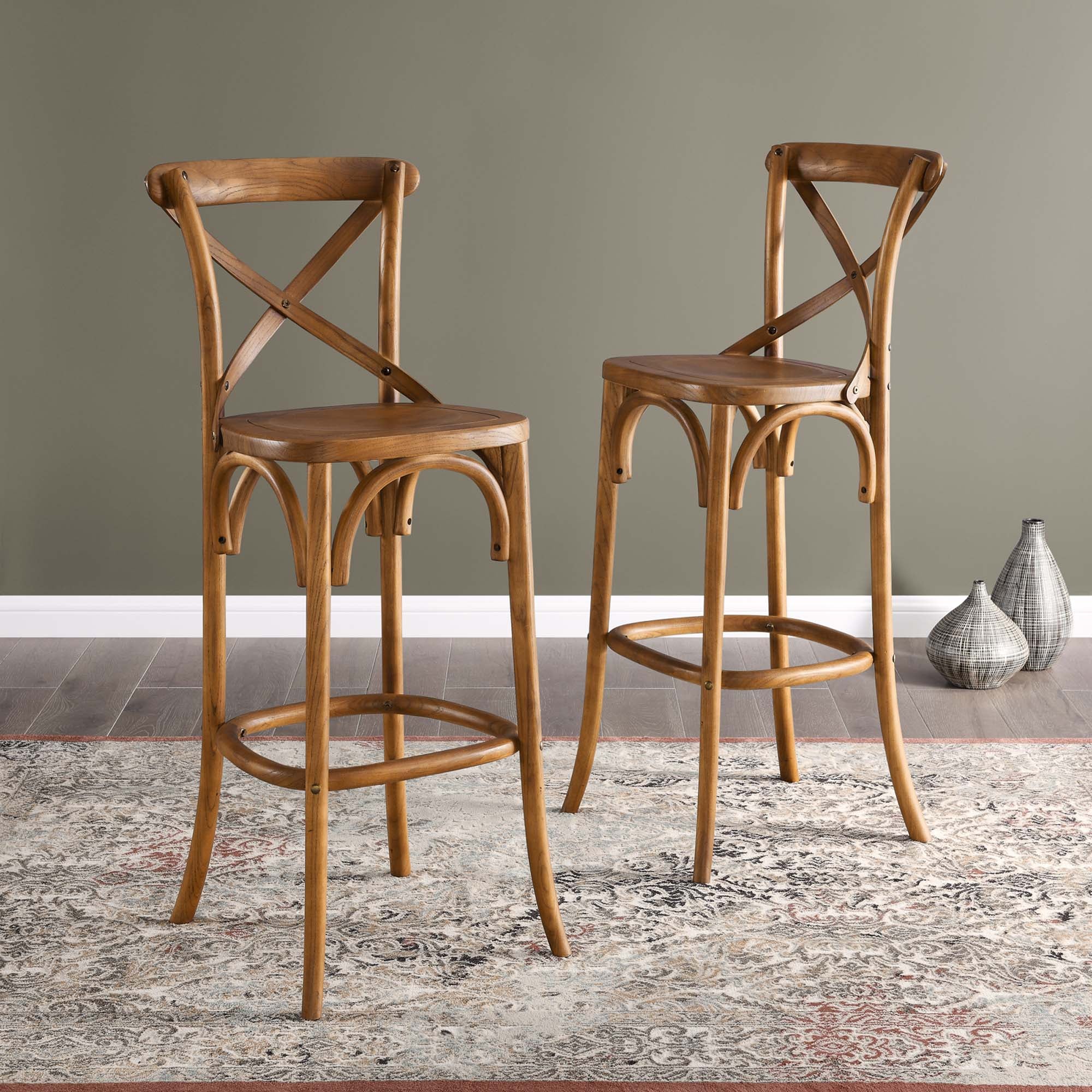Gear Bar Stool, Walnut