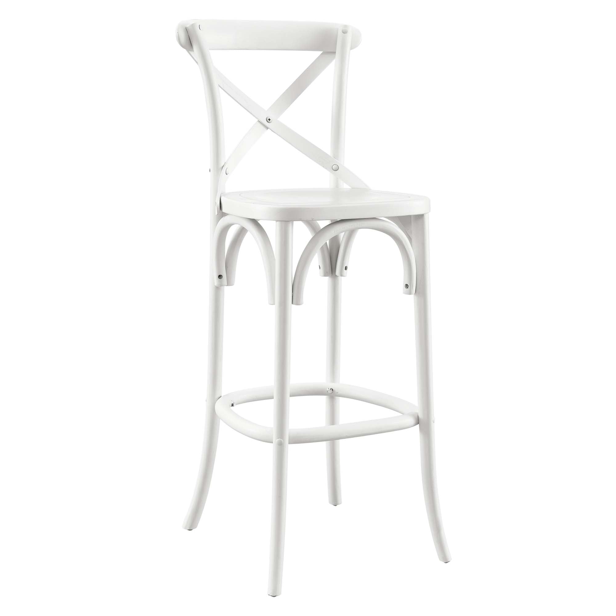 Gear Bar Stool, White