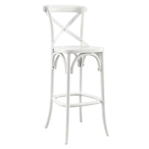 Gear Bar Stool, White