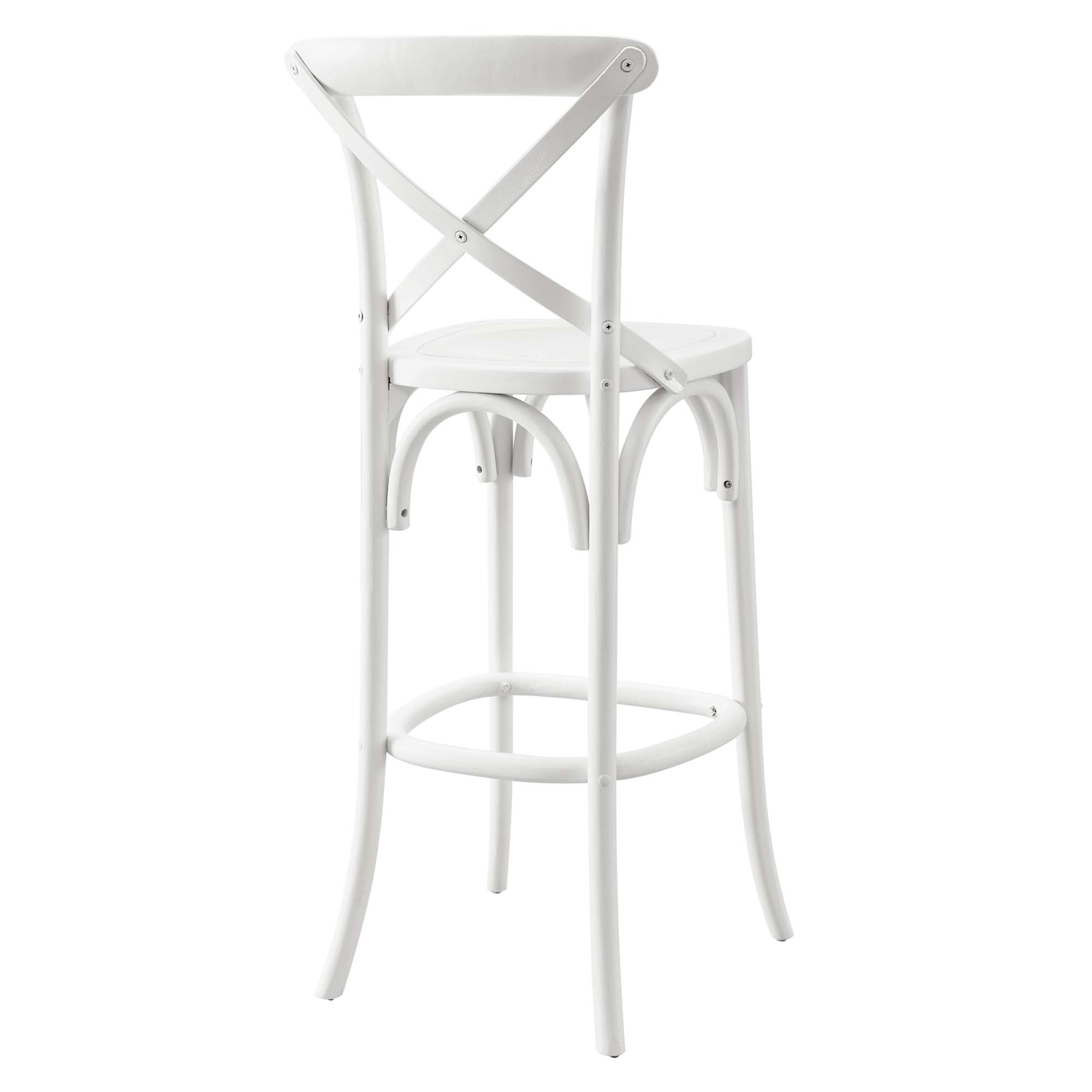 Gear Bar Stool, White