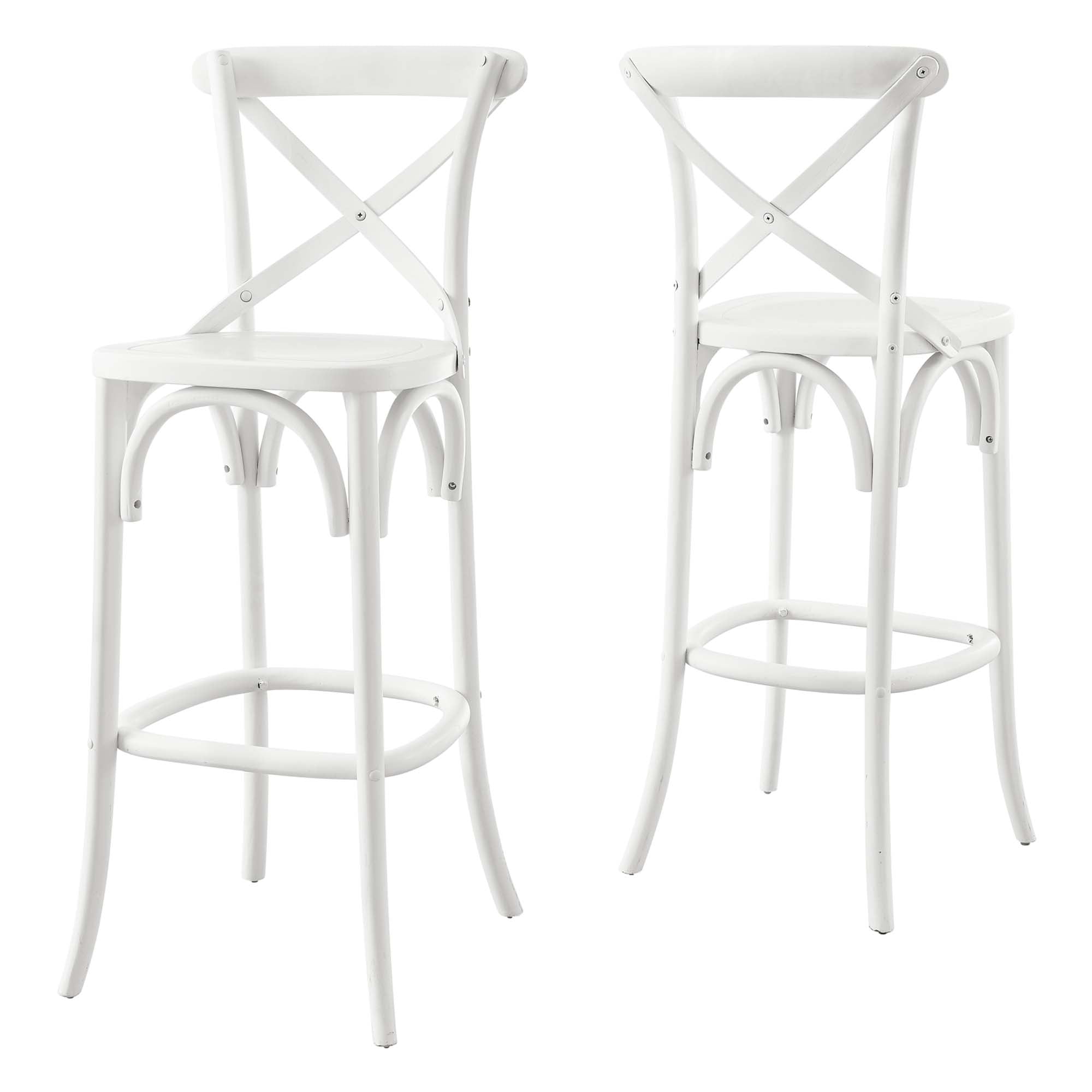 Gear Bar Stool, White