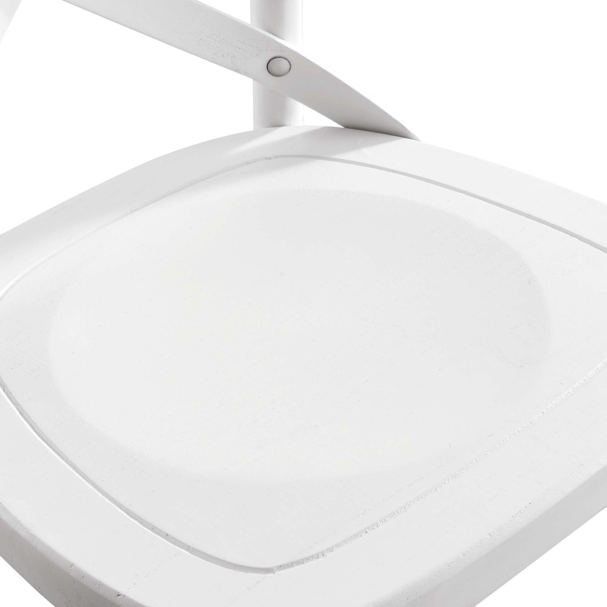 Gear Bar Stool, White