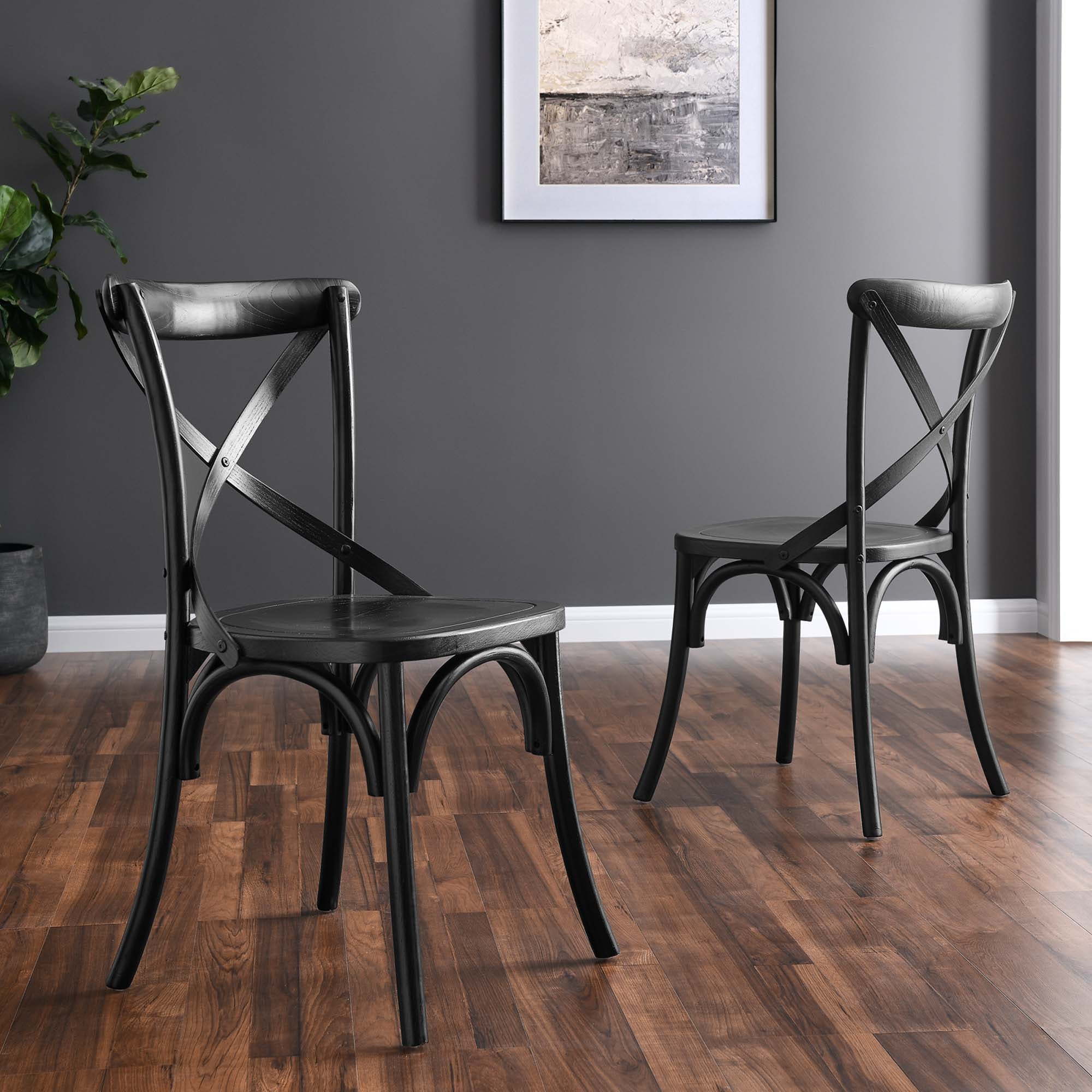 Gear Dining Side Chair, Black