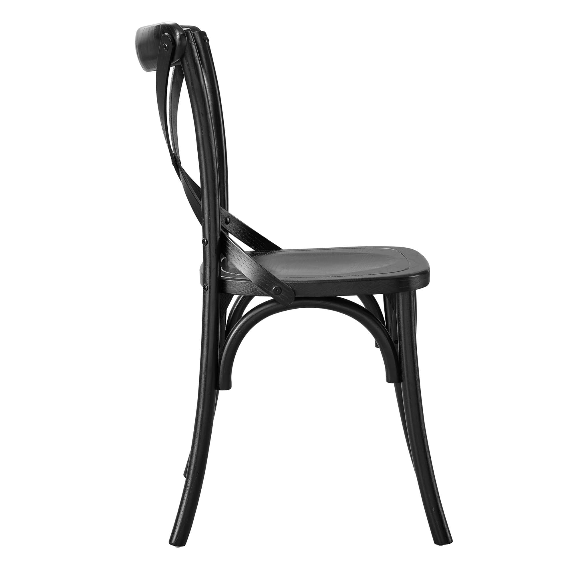 Gear Dining Side Chair, Black